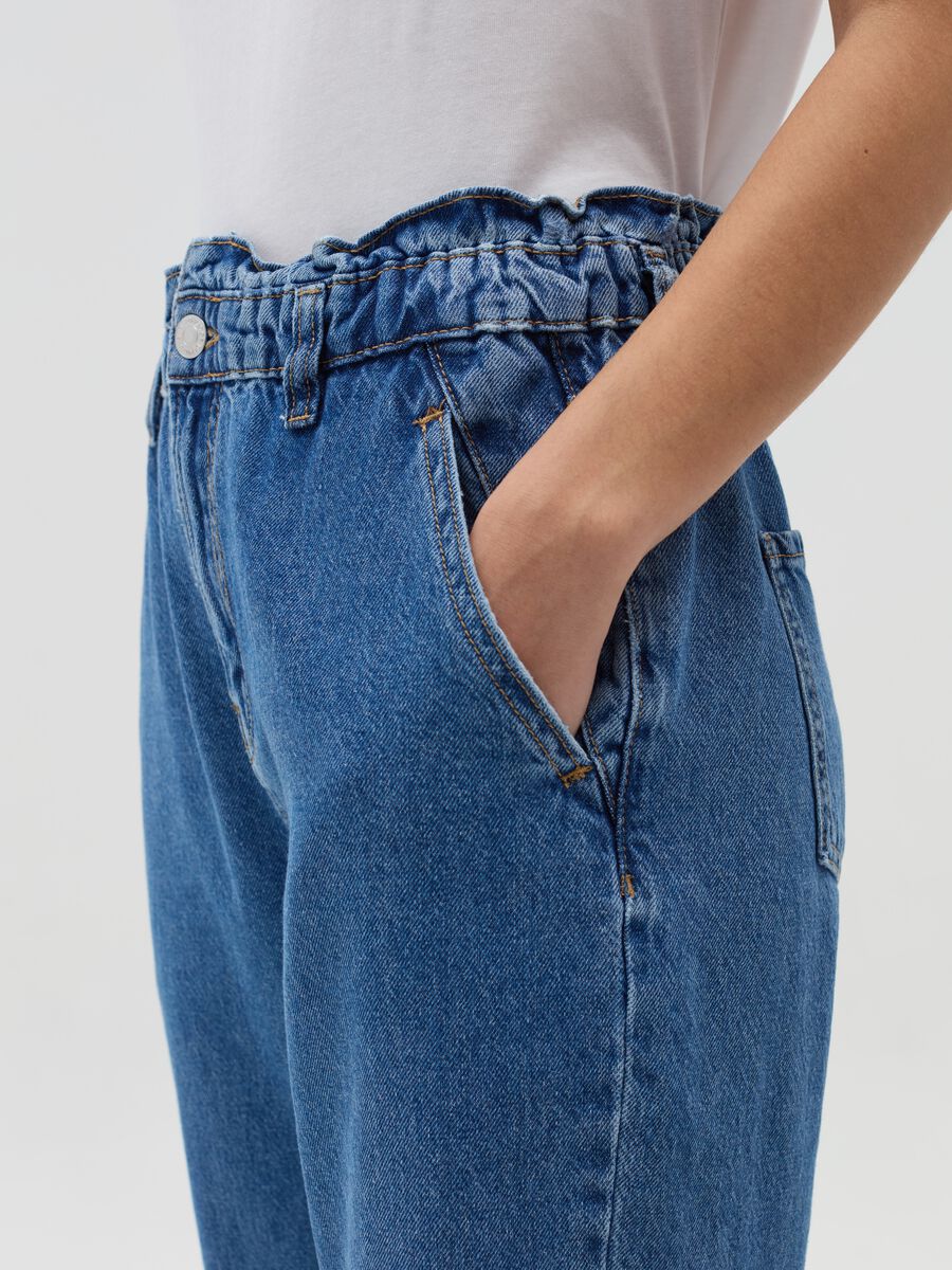 Paper bag jeans with pockets_3