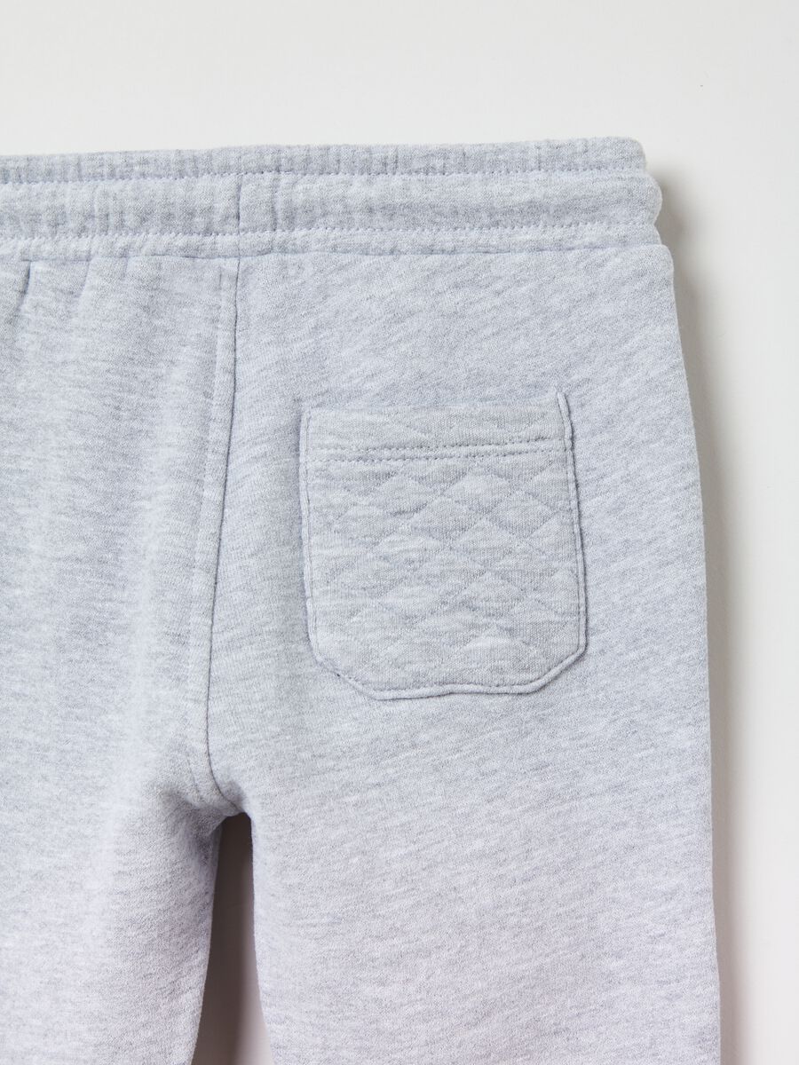 Fleece joggers with drawstring_2