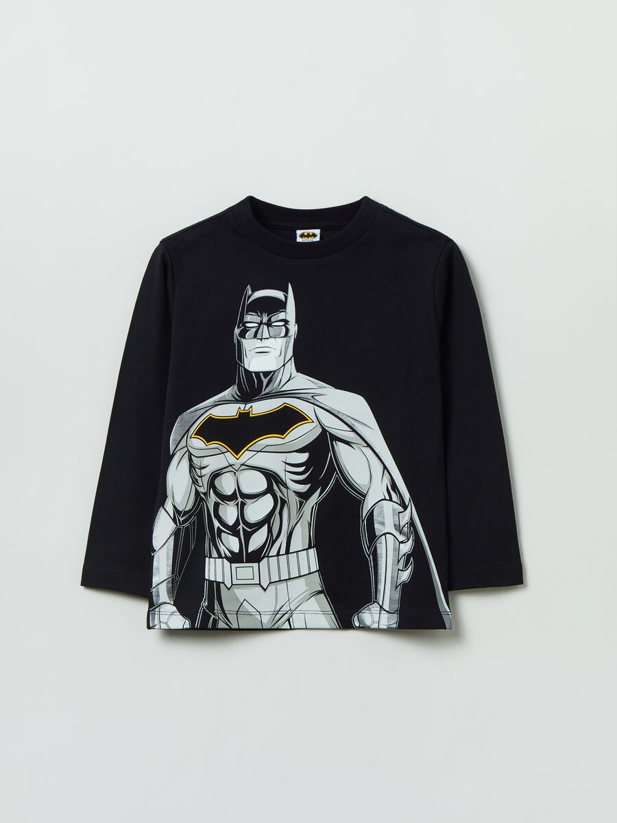 T-shirt with Batman print and long sleeves_0