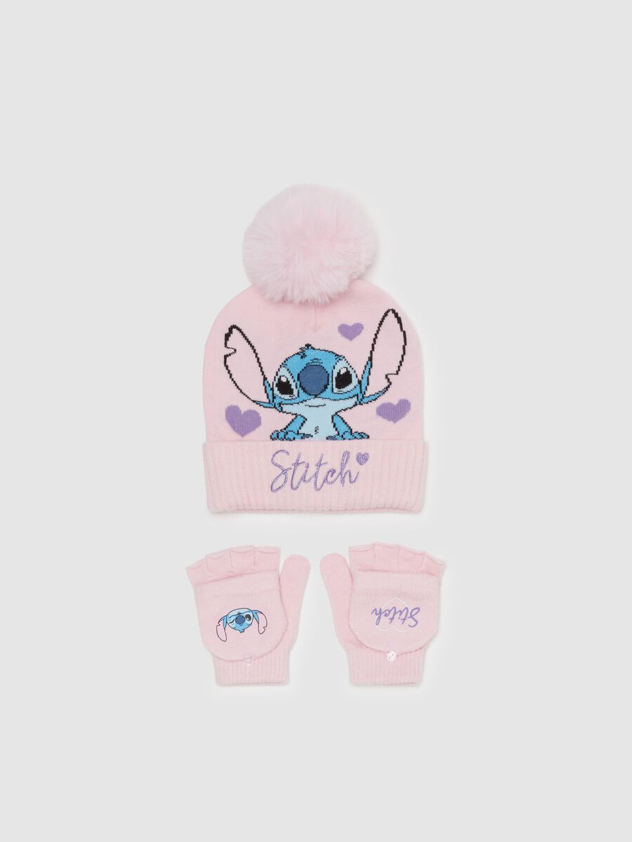 Hat and gloves set with Stitch design_0