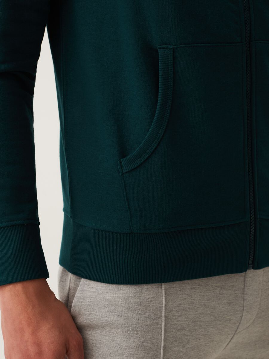 Full-zip in French Terry con cappuccio_3