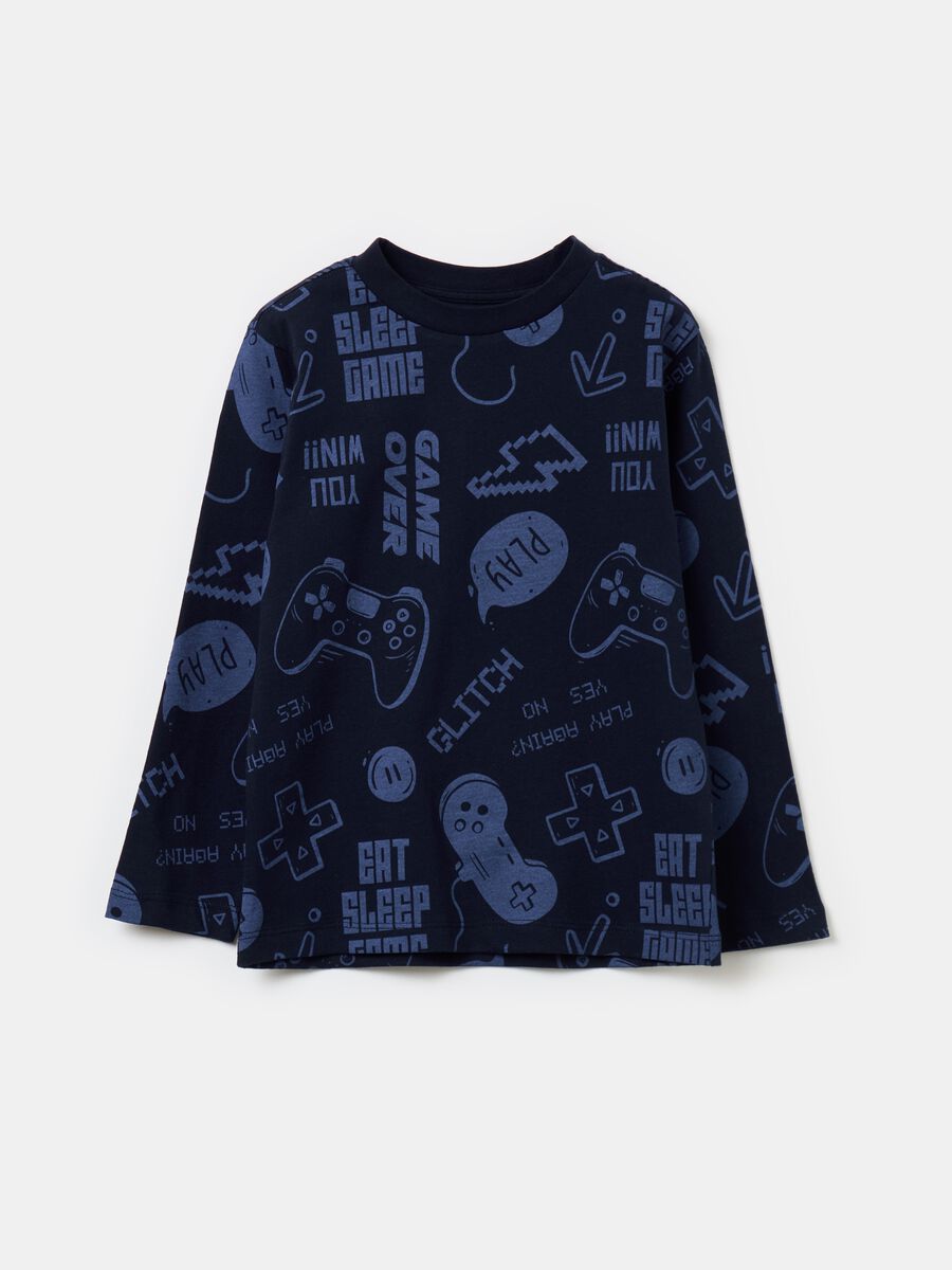 Long-sleeved T-shirt with print_0