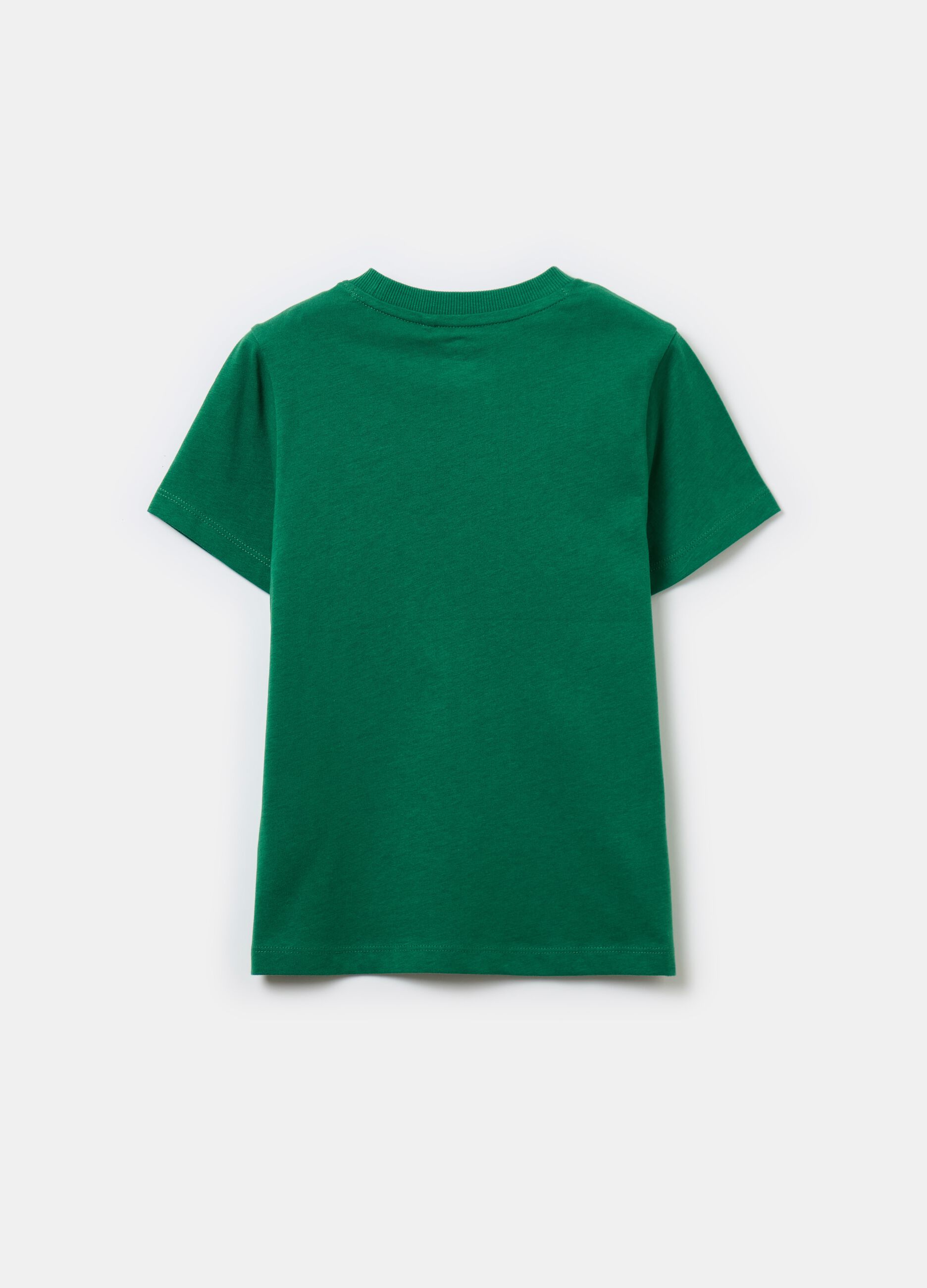 Solid colour T-shirt in organic cotton