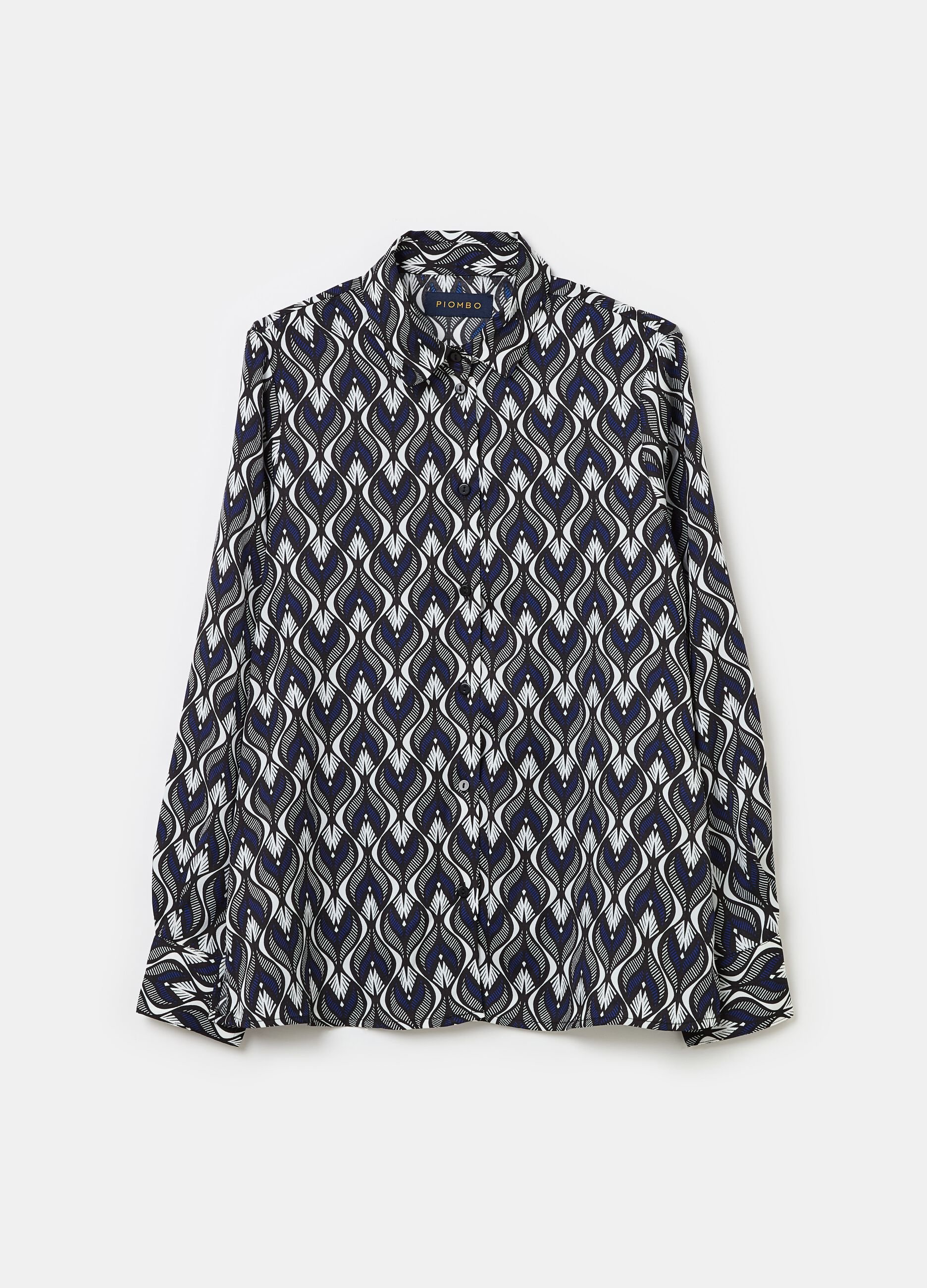 Shirt with liberty pattern print