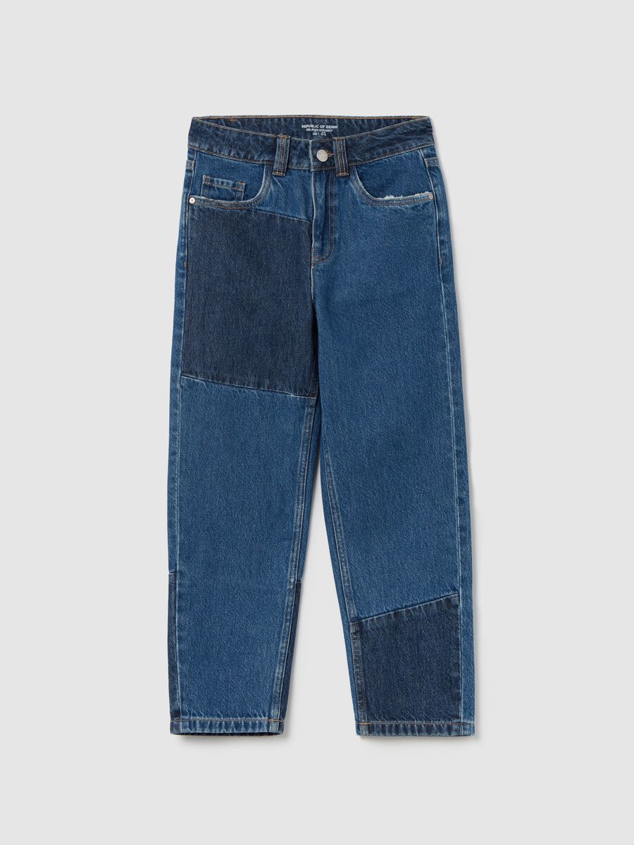 Relaxed-fit jeans with double wash_0