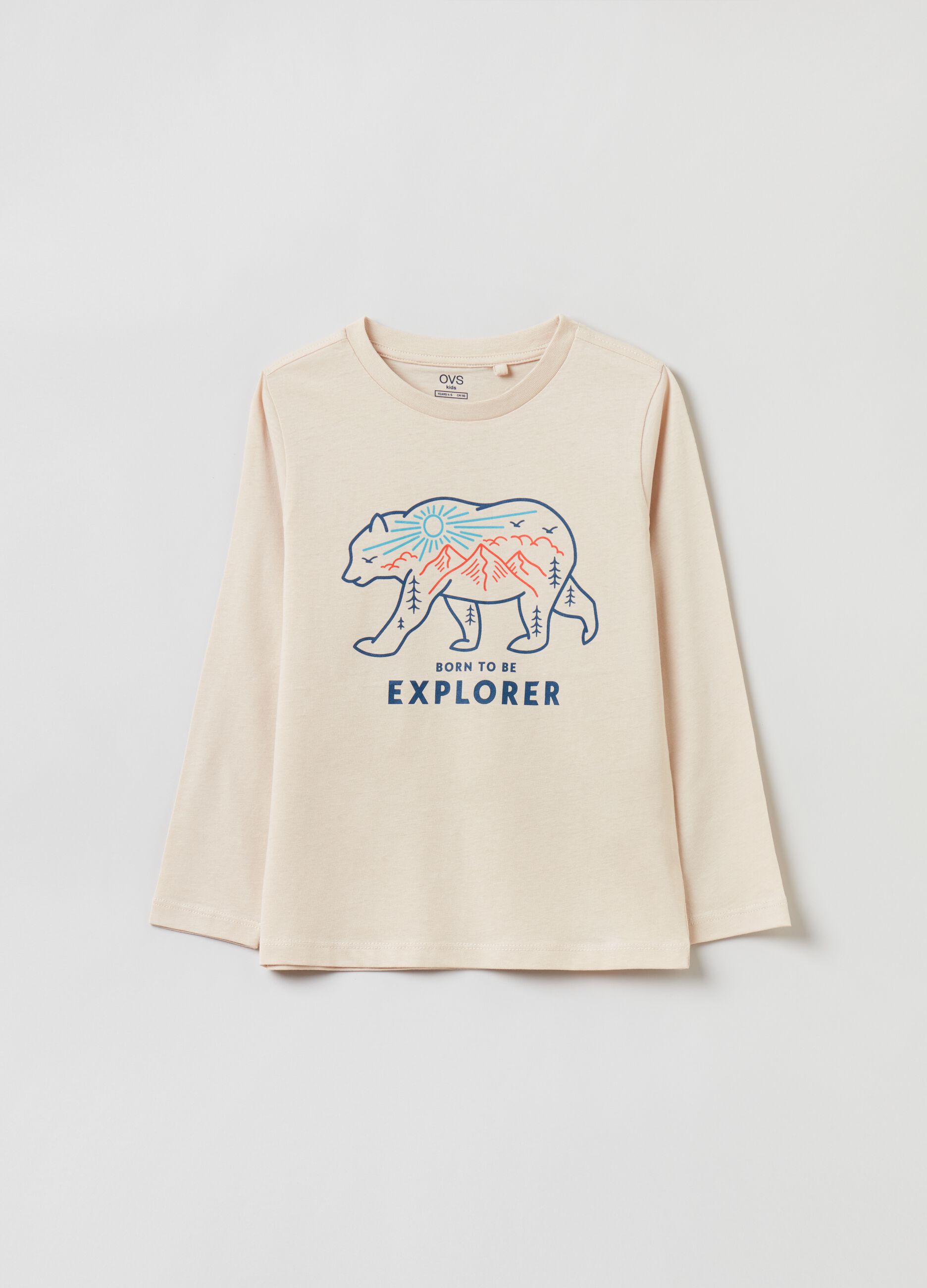 Long-sleeved T-shirt with print