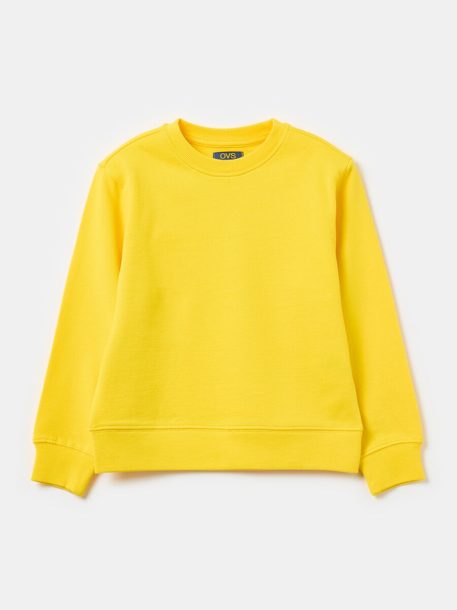 Solid colour sweatshirt in French terry_0