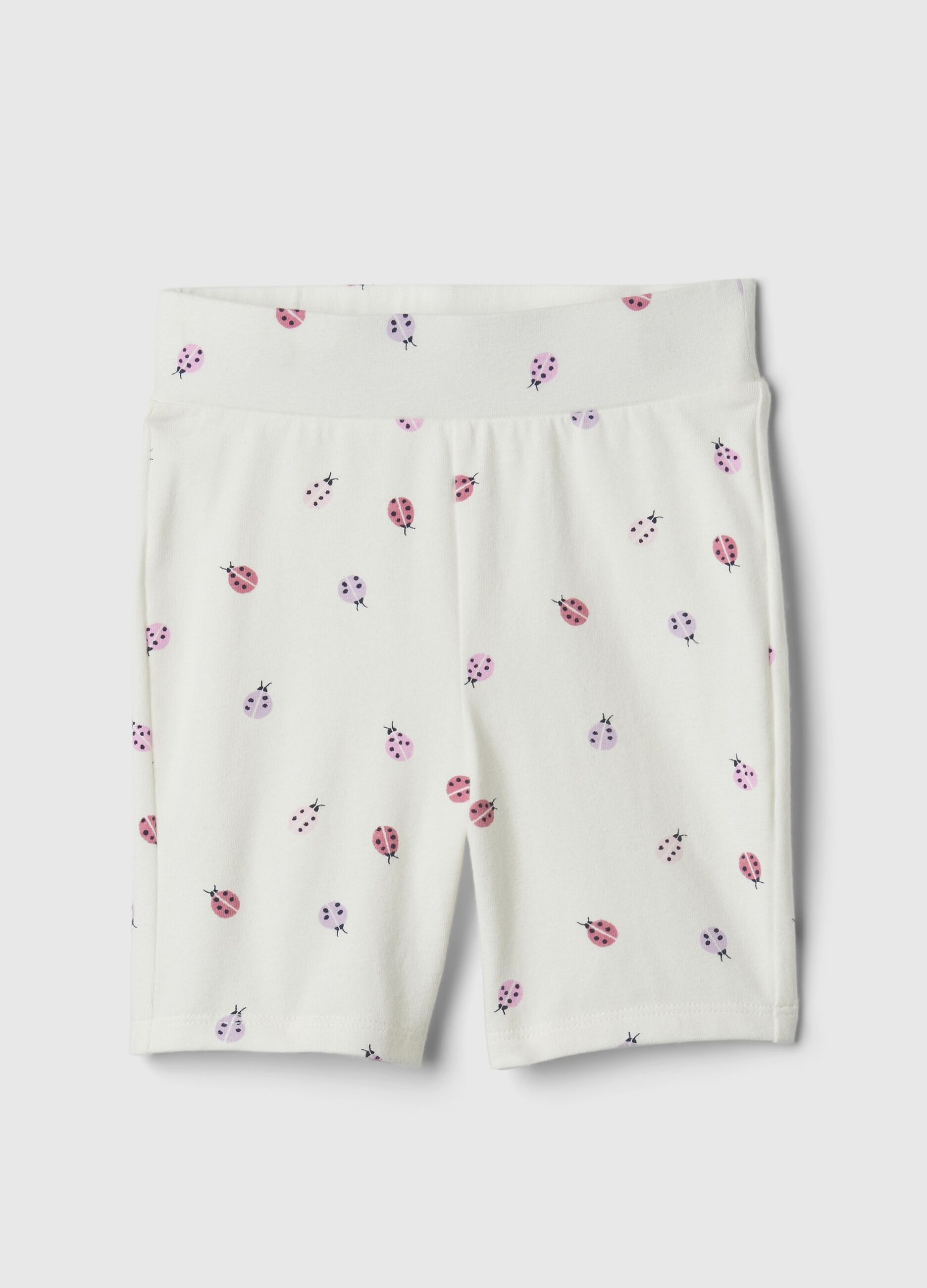 Cycle shorts with ladybirds print