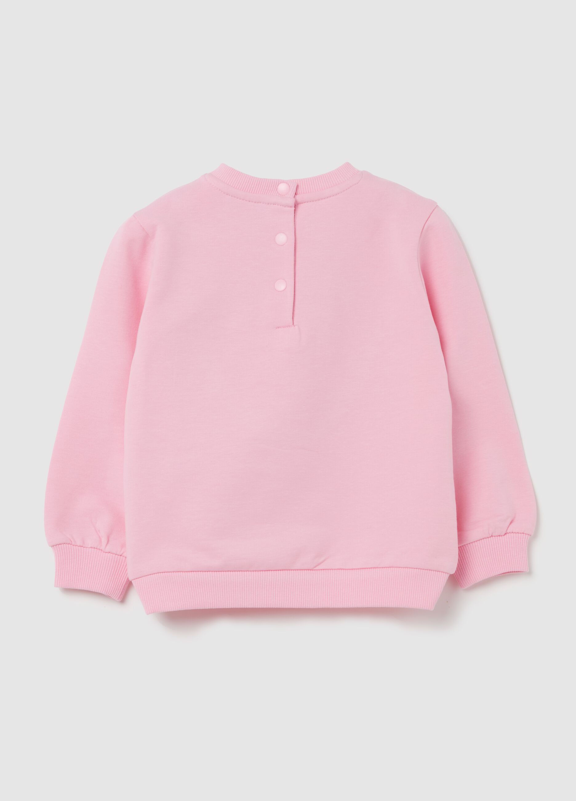 French terry sweatshirt with tulle heart