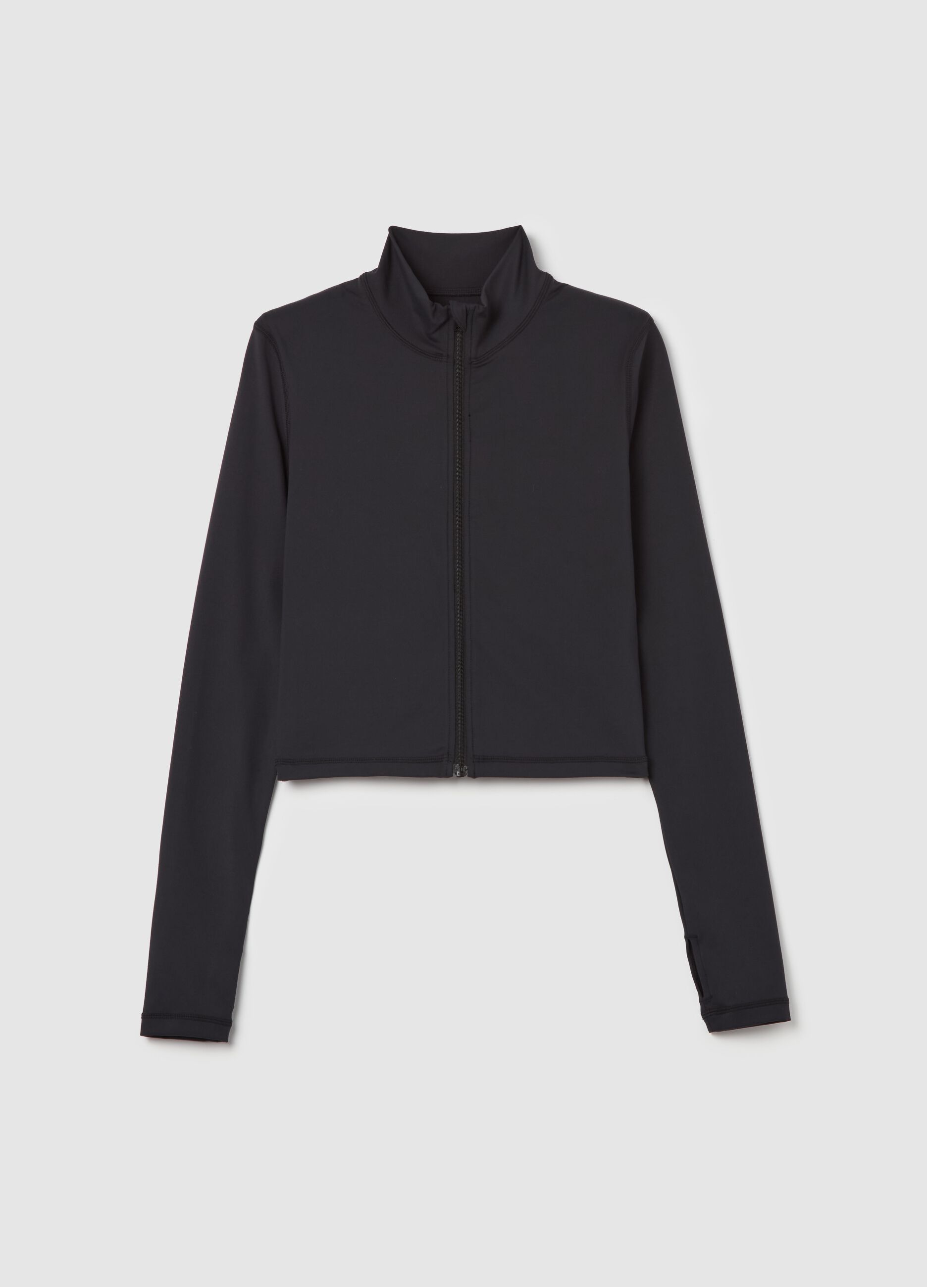 Technical Full Zip Black