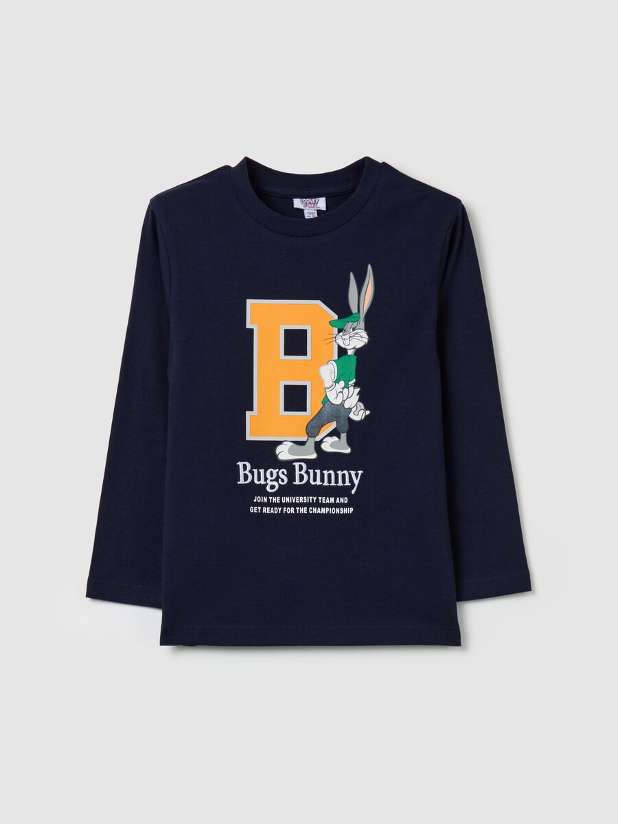 T-shirt maniche lunghe stampa Bugs Bunny_0