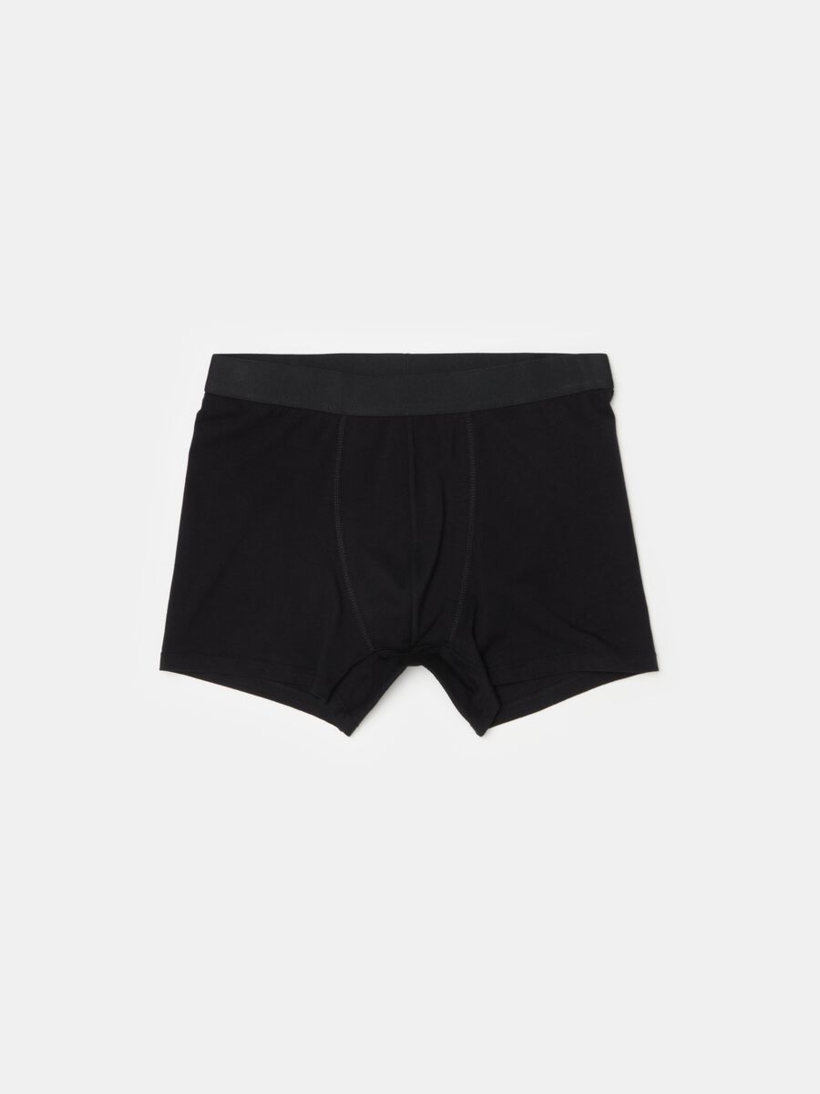 Stretch cotton boxers with external elastic_5