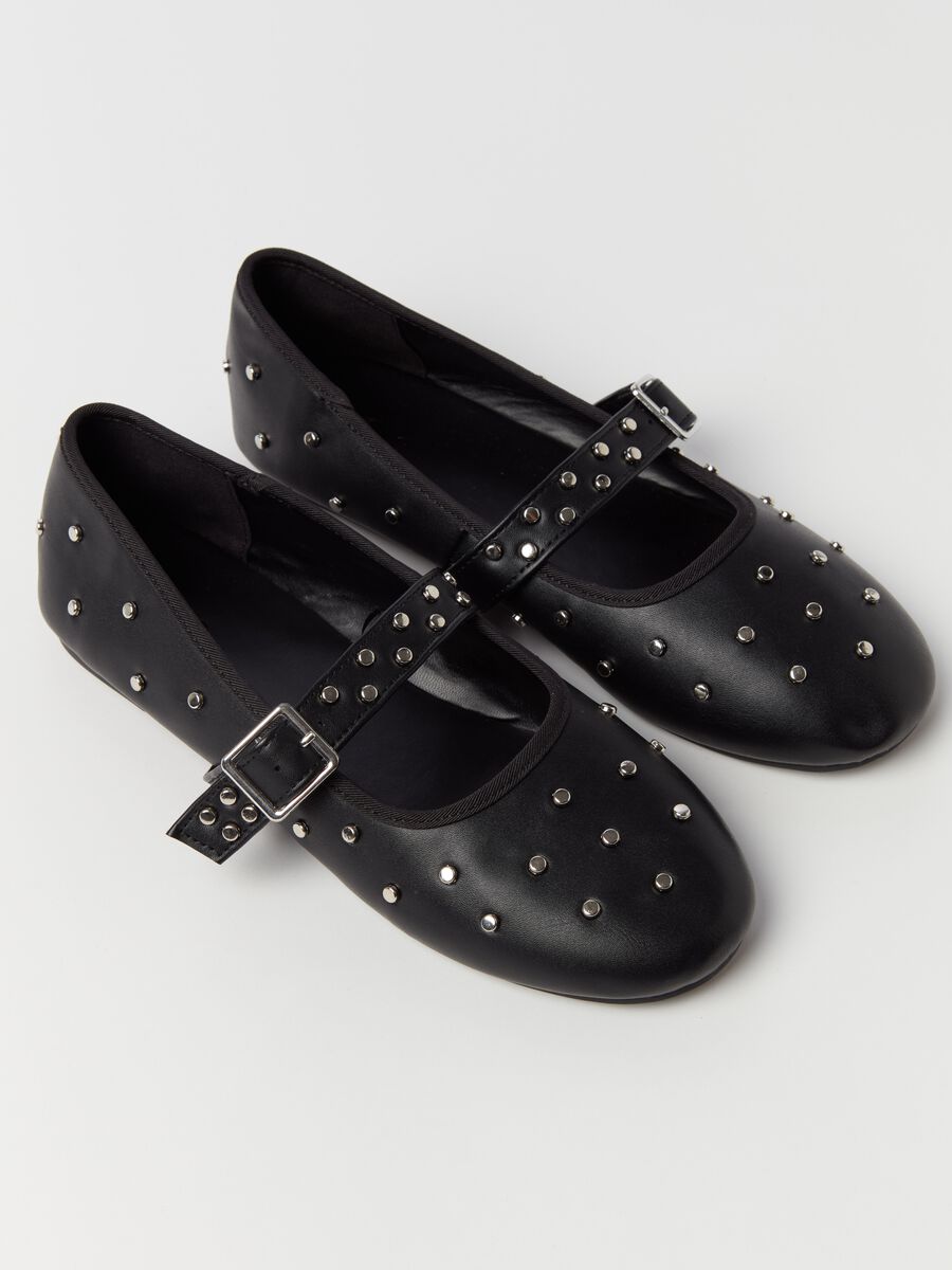 Mary Jane ballerina flats with studs_2