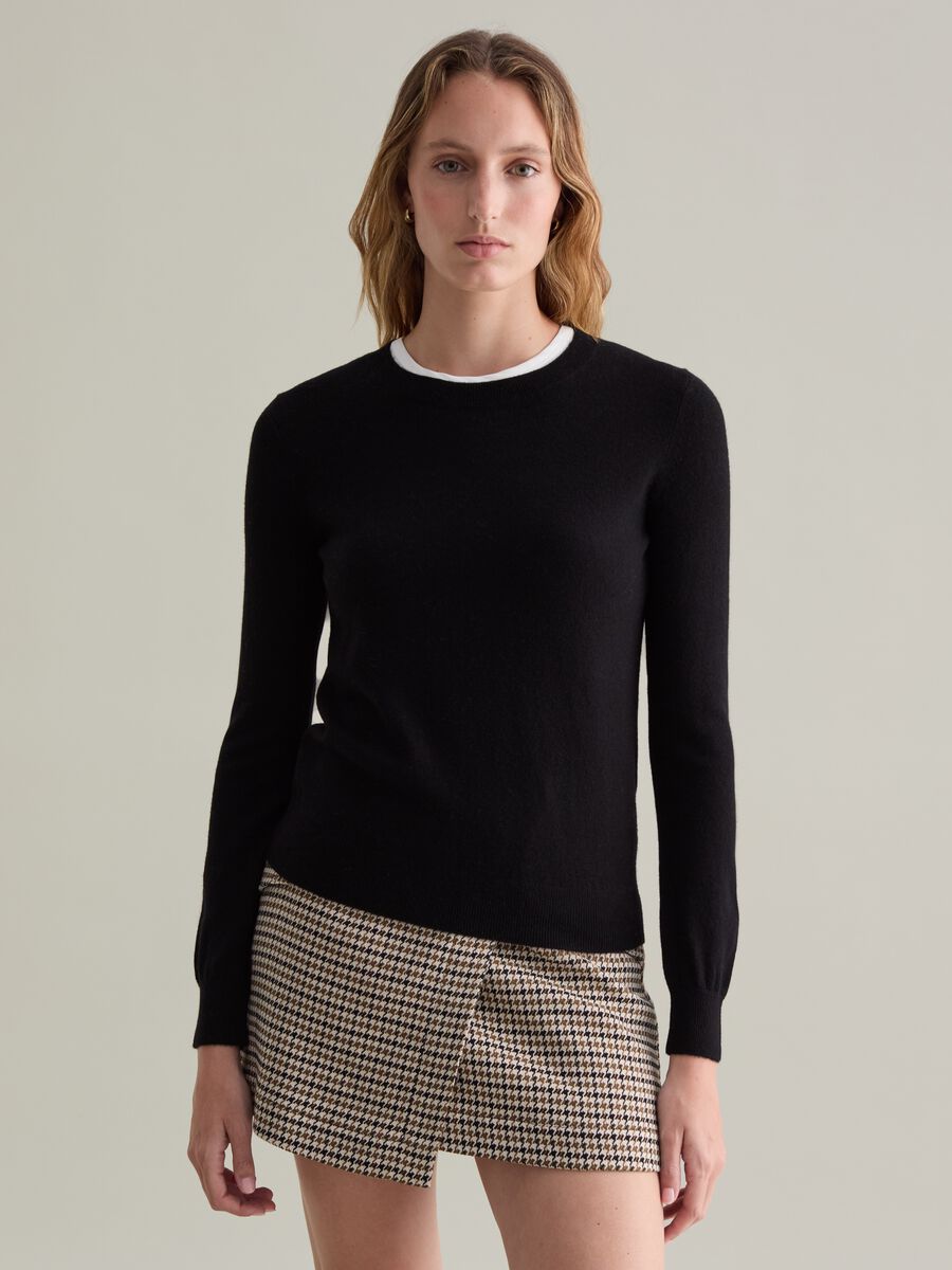 Wool pullover with round neck_1