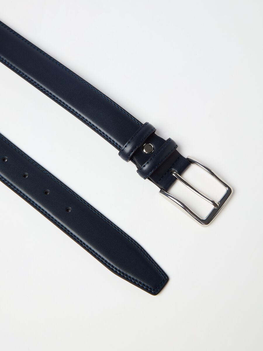 Belt with buckle with shiny finish_2