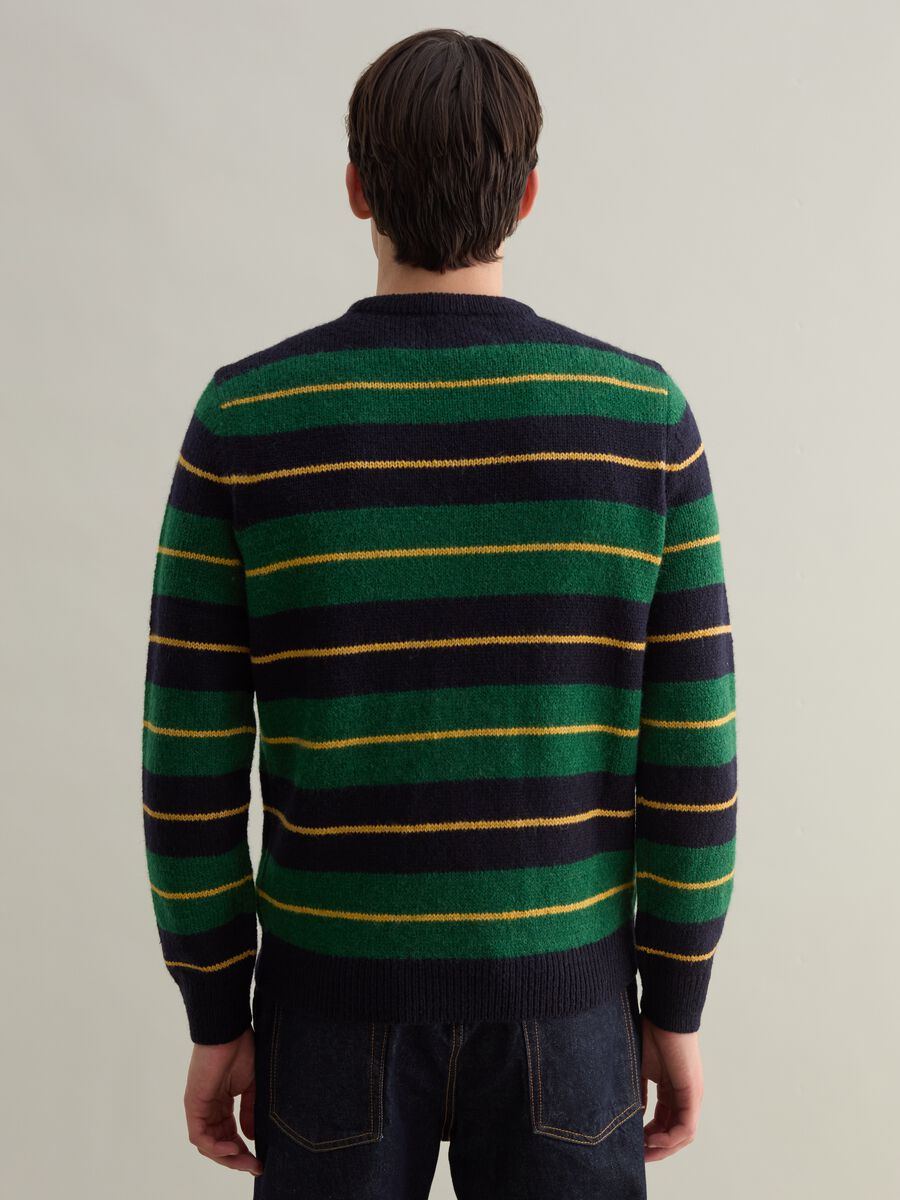 Striped crew neck pullover_3