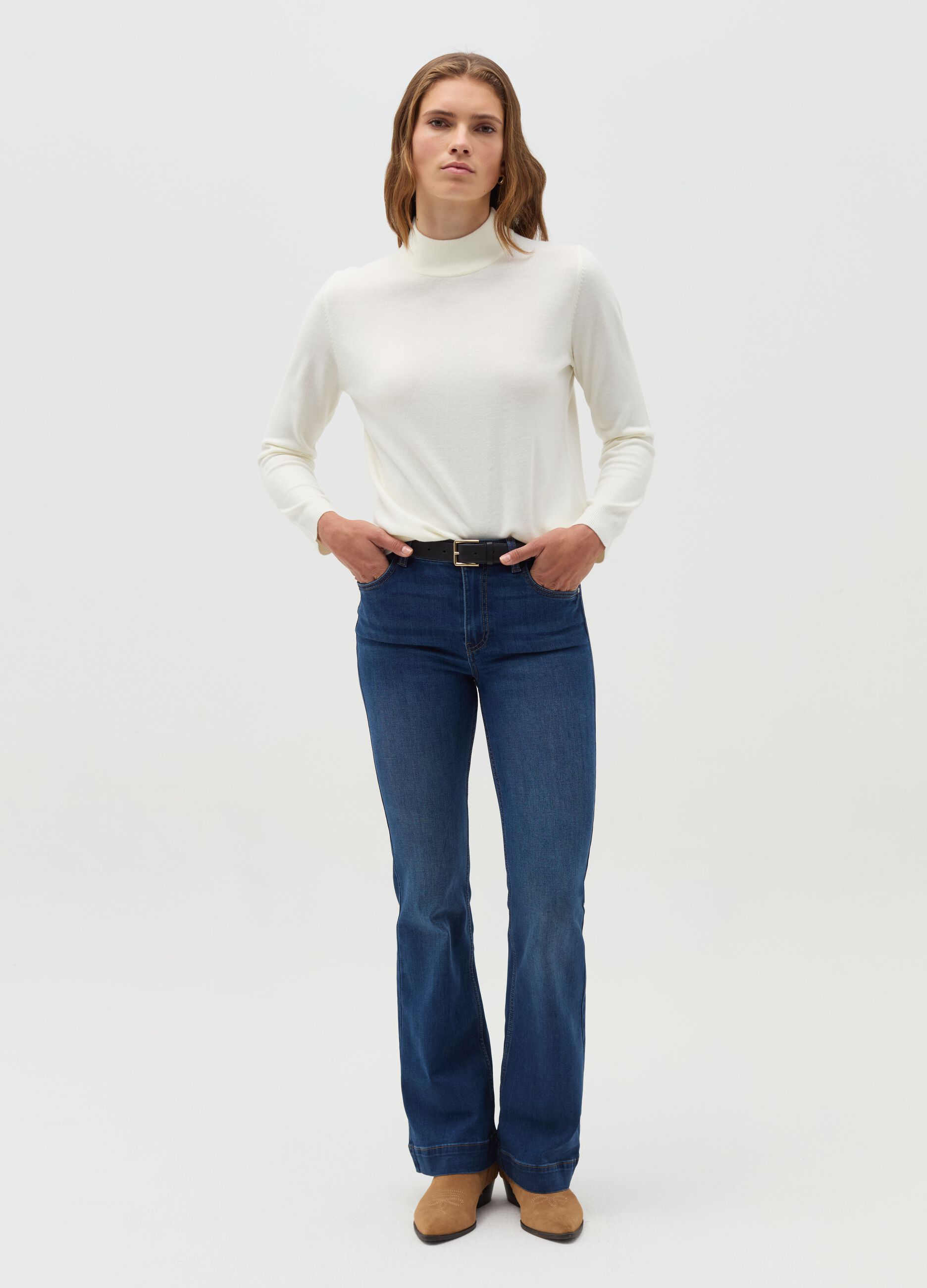 Bootcut stretch fit jeans