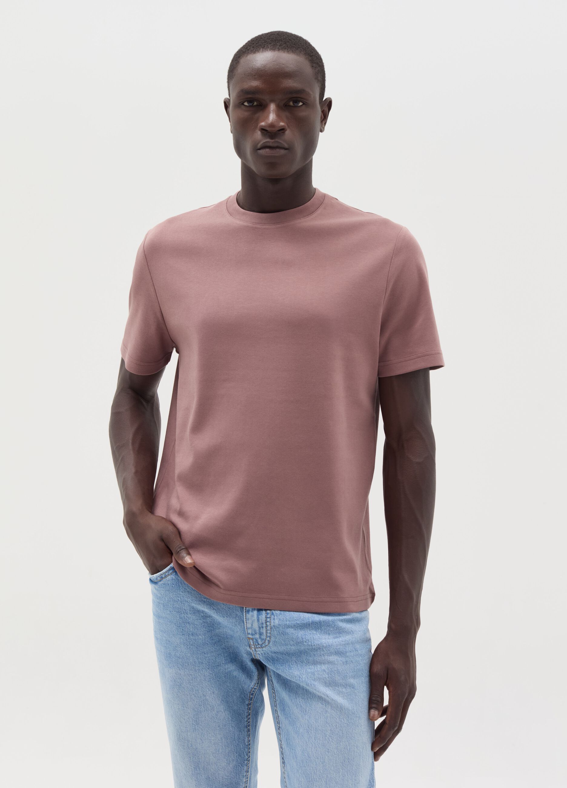 Interlock cotton T-shirt