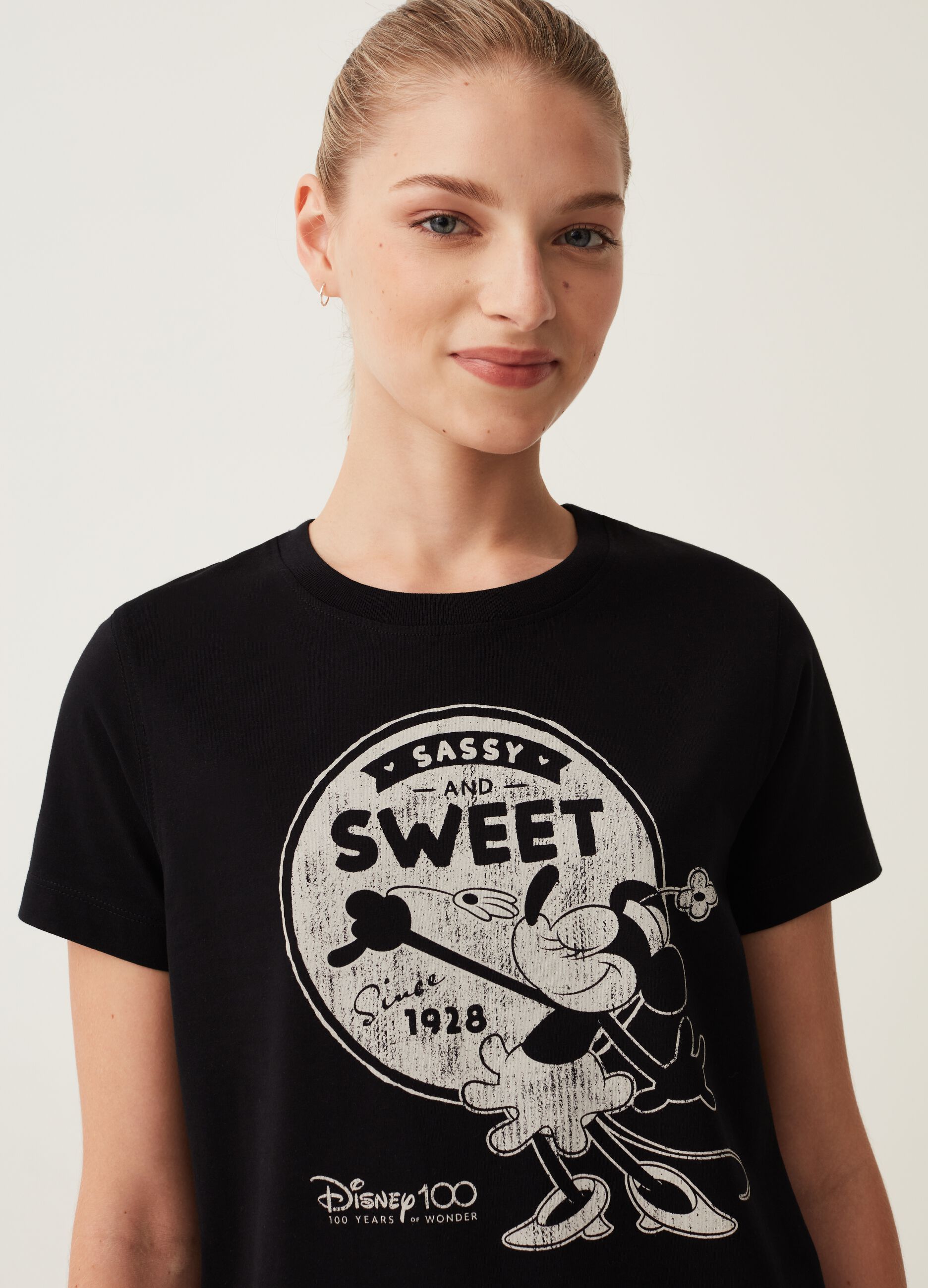 T-shirt with Disney 100th Anniversary print