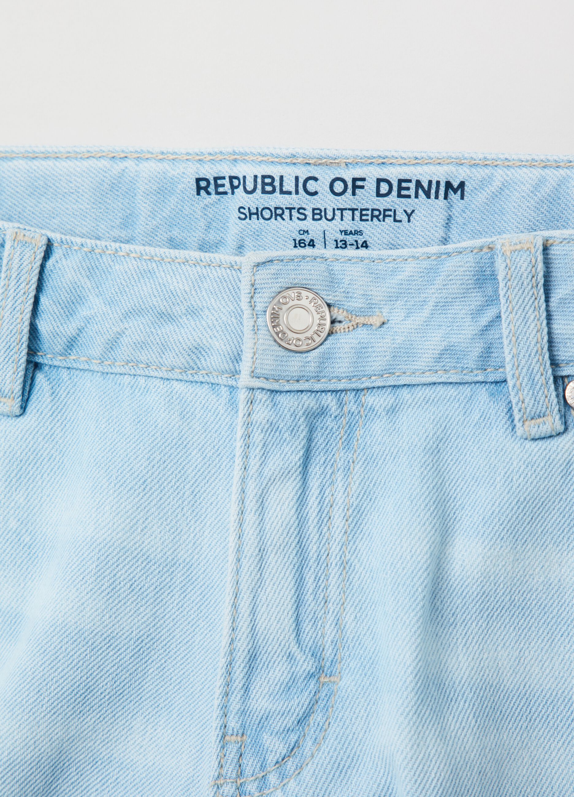 Butterfly shorts in denim