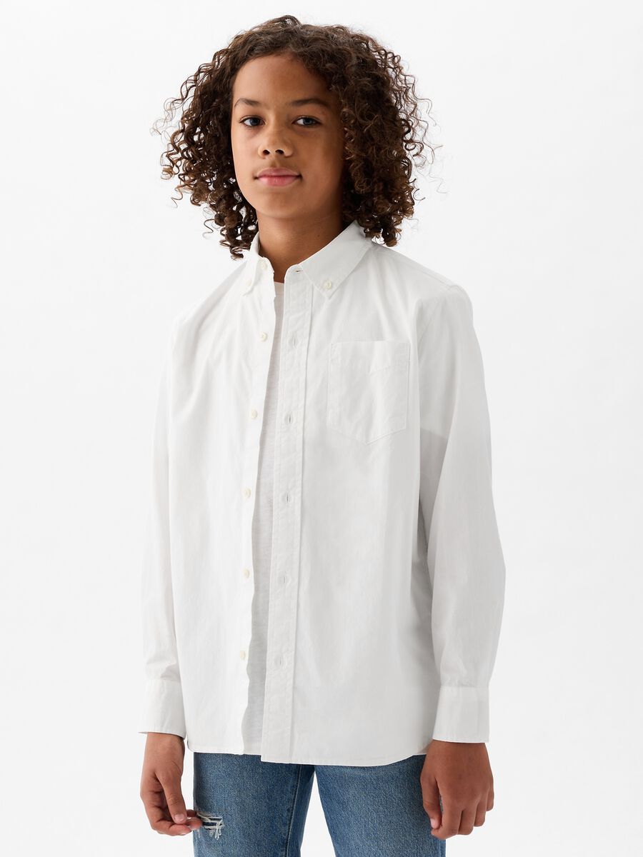 Organic cotton shirt with pocket_0