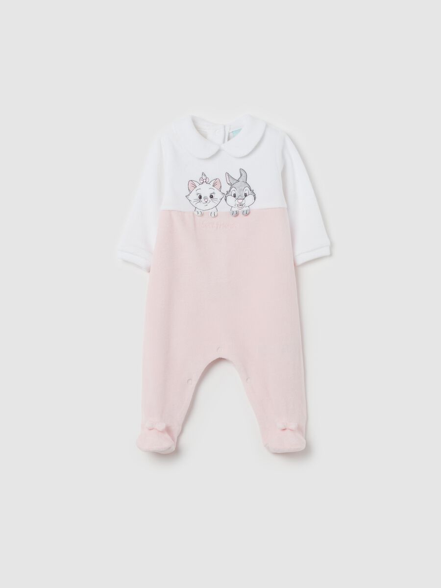 Velour onesie with Marie and Thumper embroidery_0