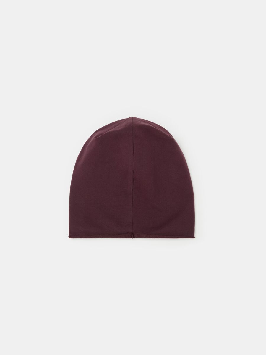 Solid colour hat in French terry_1