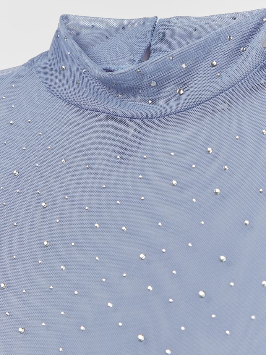 Mesh t-shirt with all-over sequins_5