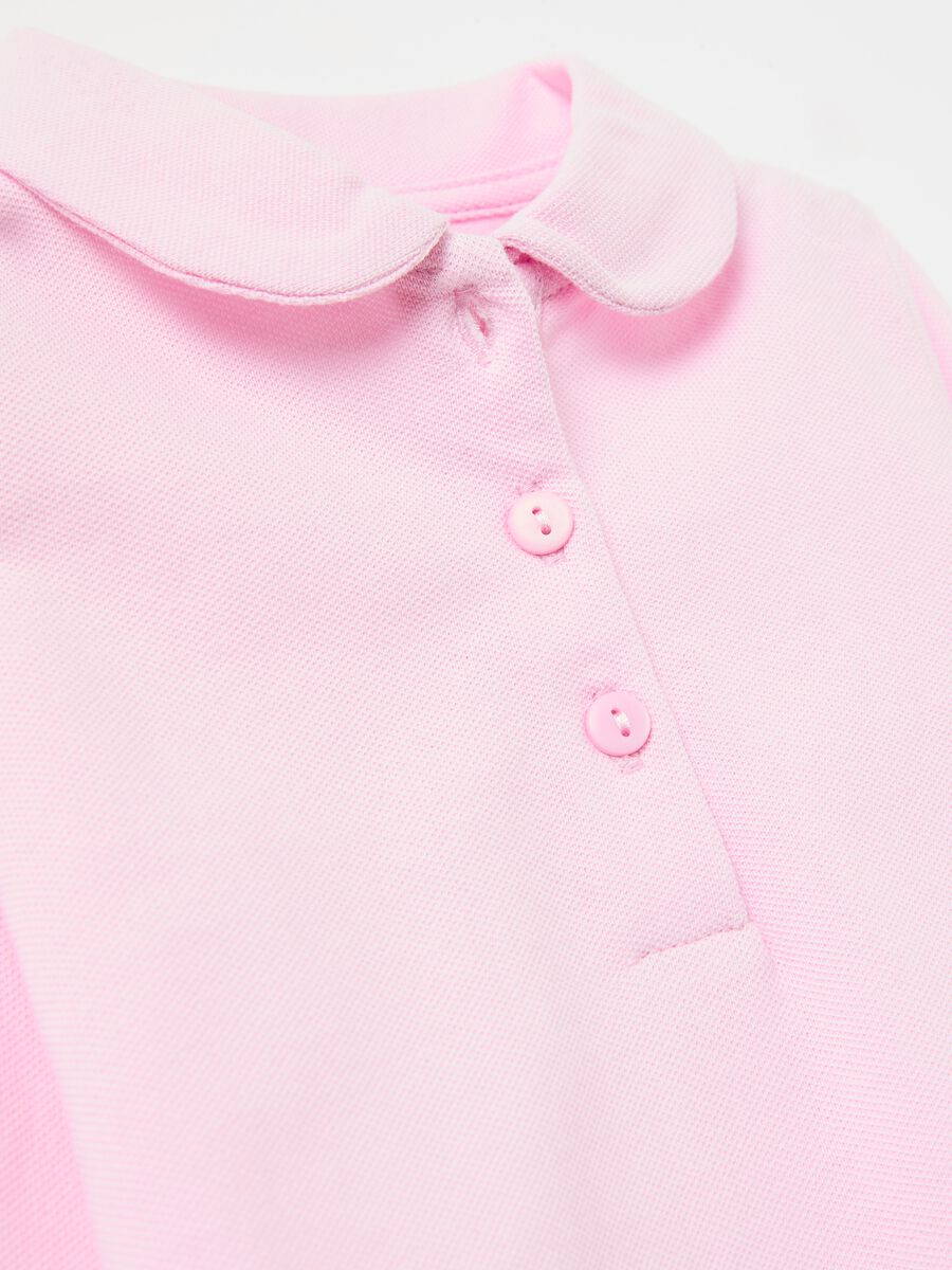 Long-sleeved polo shirt in organic cotton_2