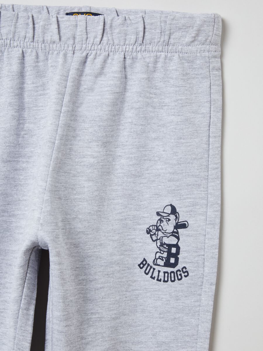 Fleece joggers with print_2