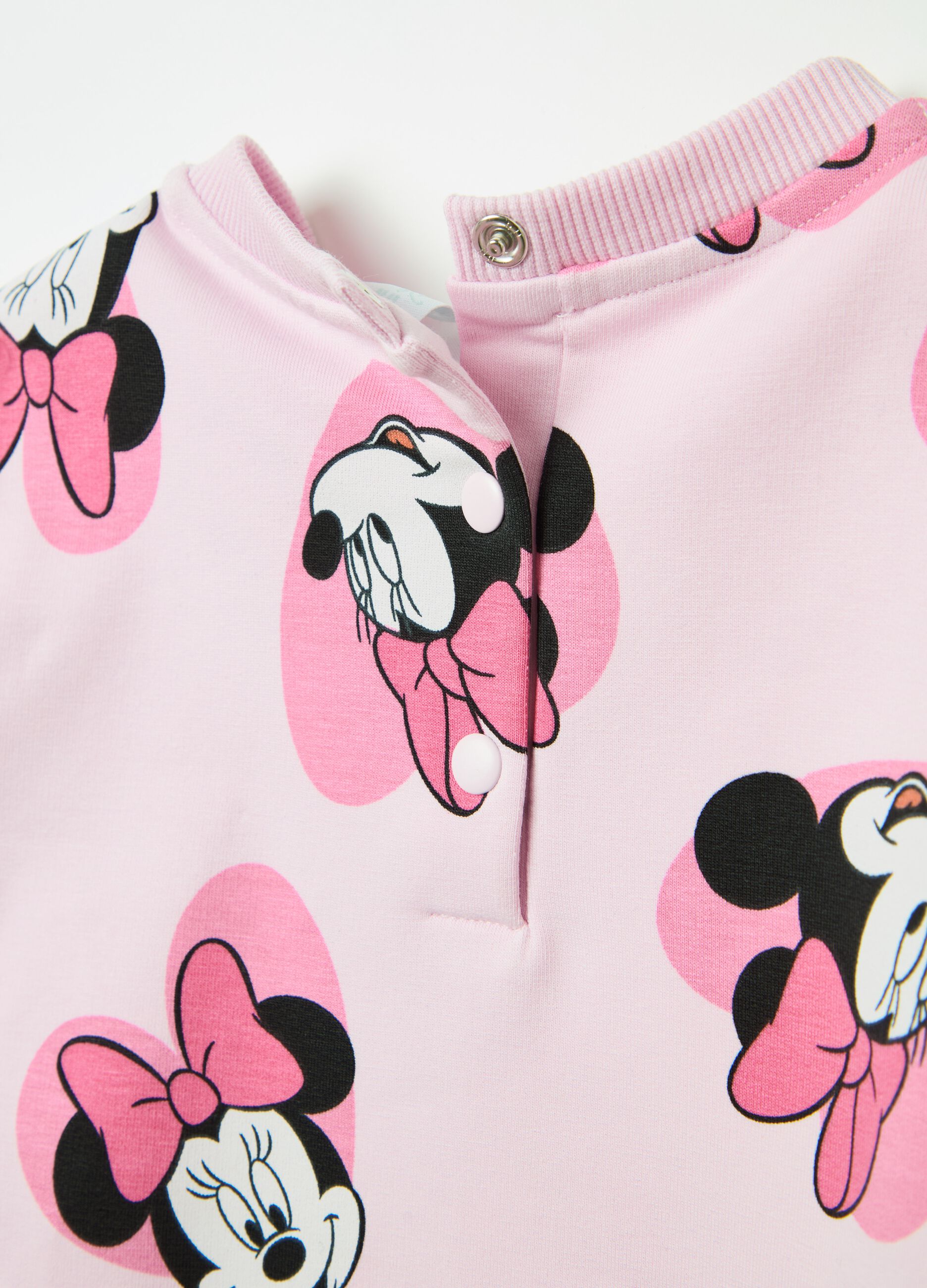 Fleece jogging set with Minnie Mouse print