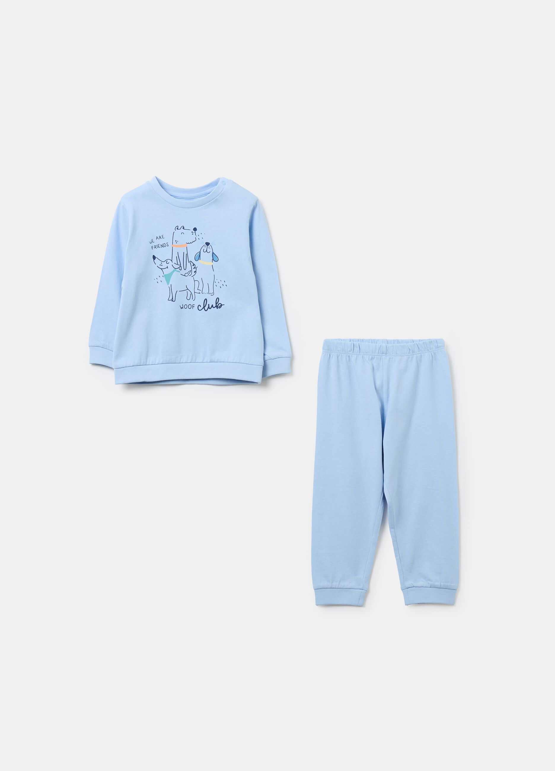 Organic cotton pyjamas with print