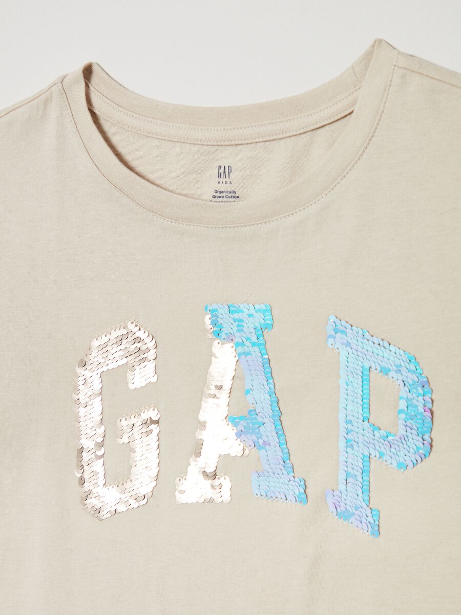 T-shirt with reversible sequin logo_2