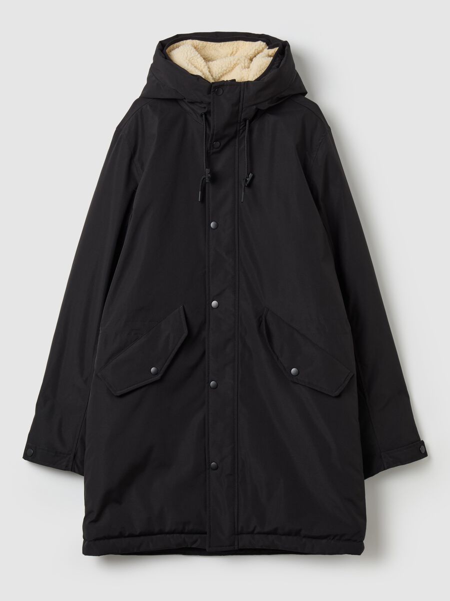 Parka with hood with sherpa lining_4