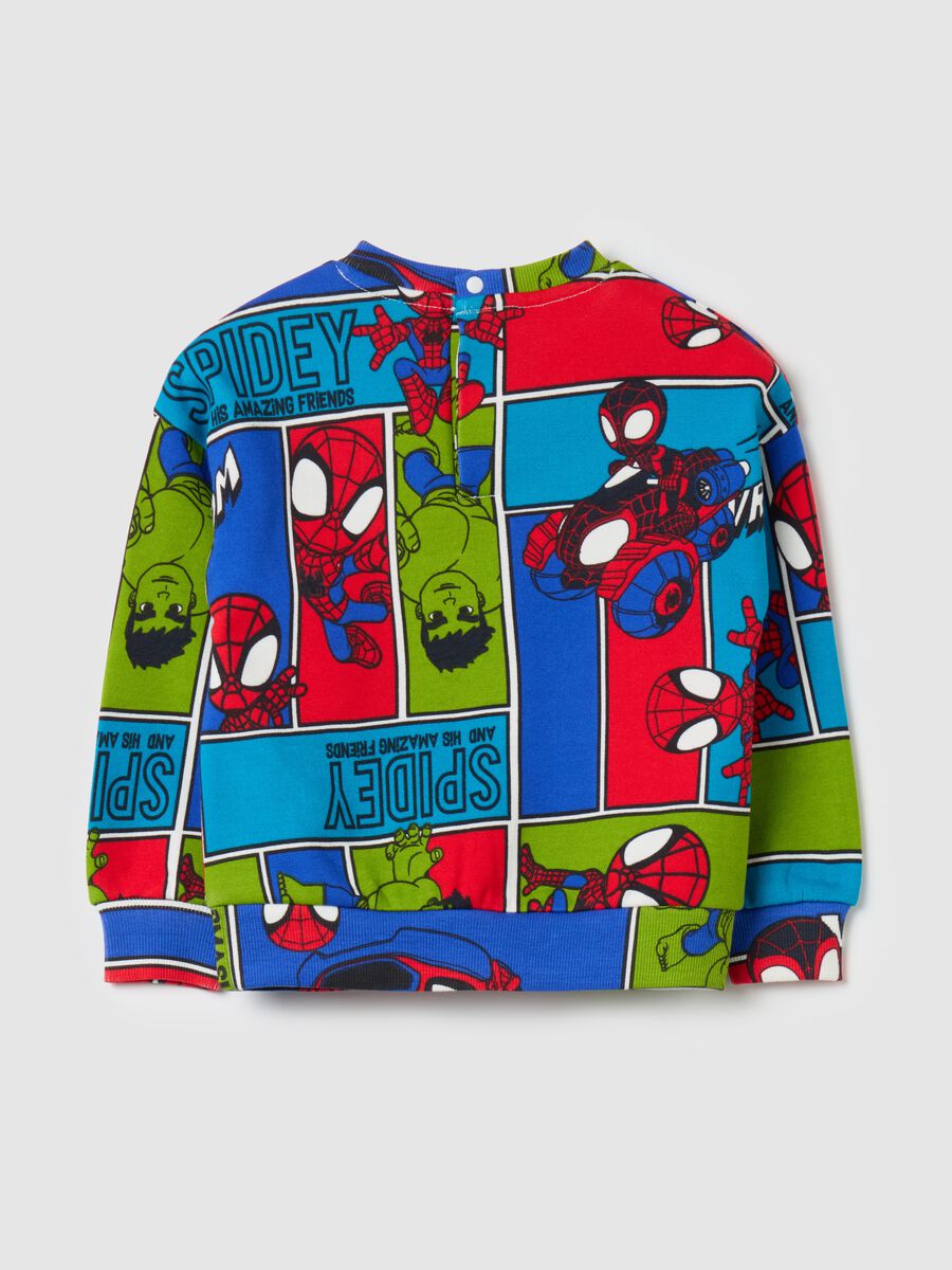 Sweatshirt with round neck and Spidey and Friends print_1