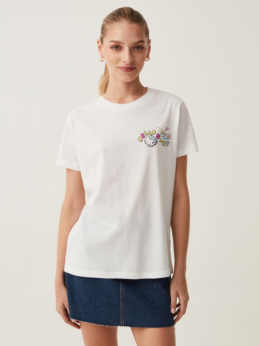 Cotton T-shirt with Hello Kitty print_2