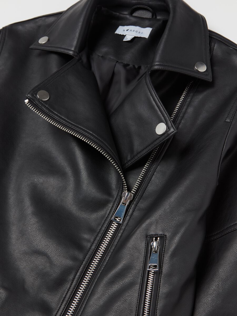 Oversized biker jacket with zip_5