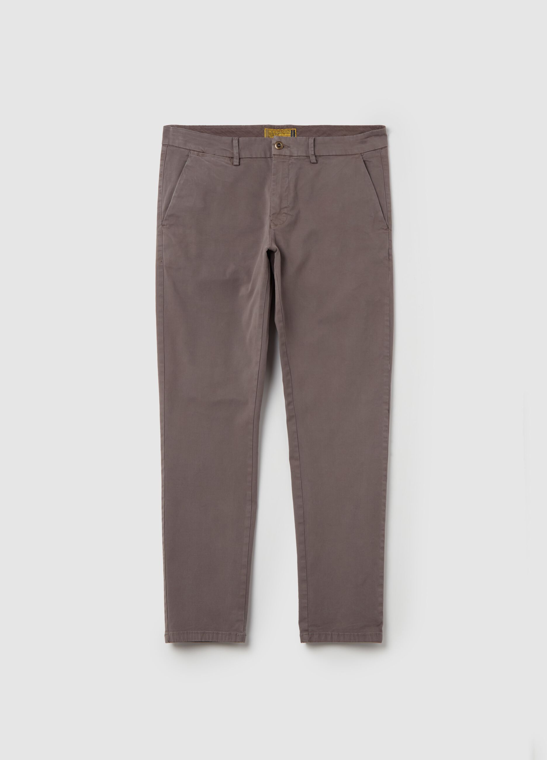 Pantalone chino slim fit in cotone stretch