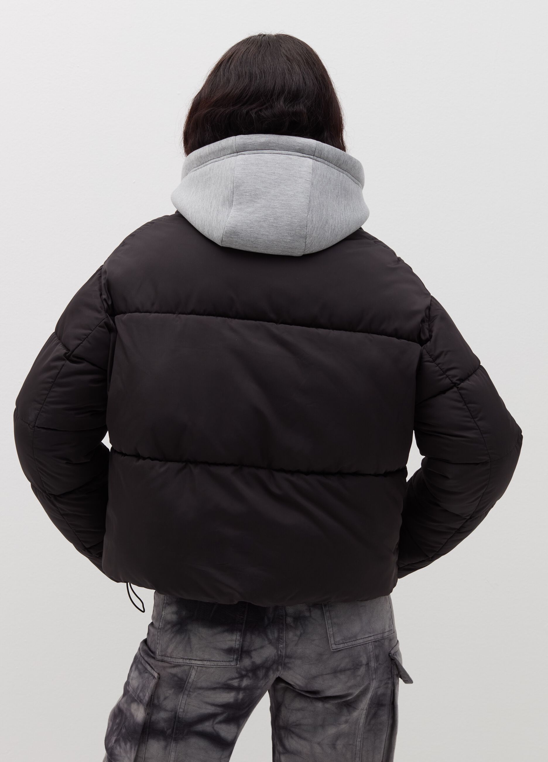 Crop down jacket with REPREVE® padding