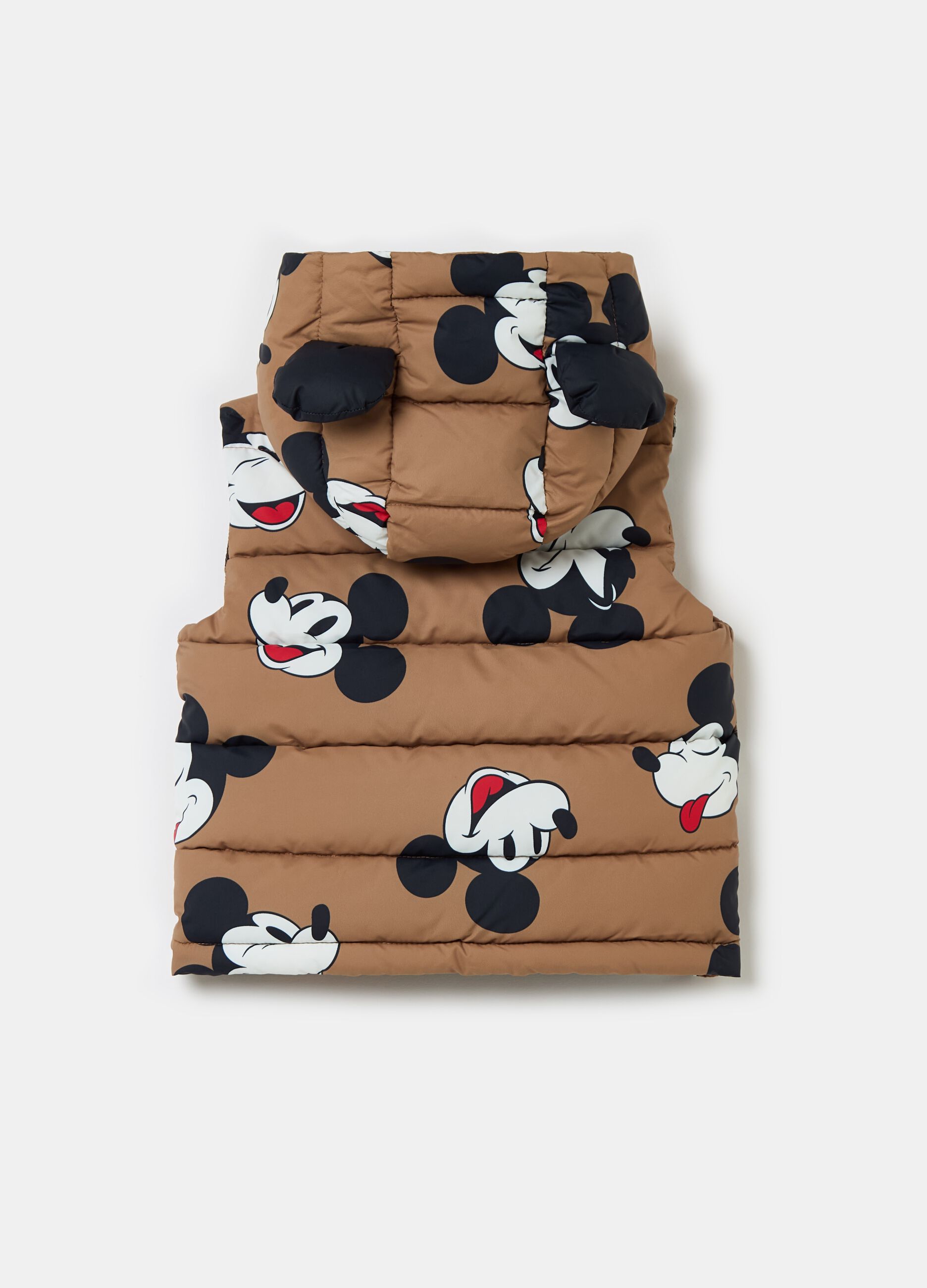 Quilted Mickey Mouse gilet with hood