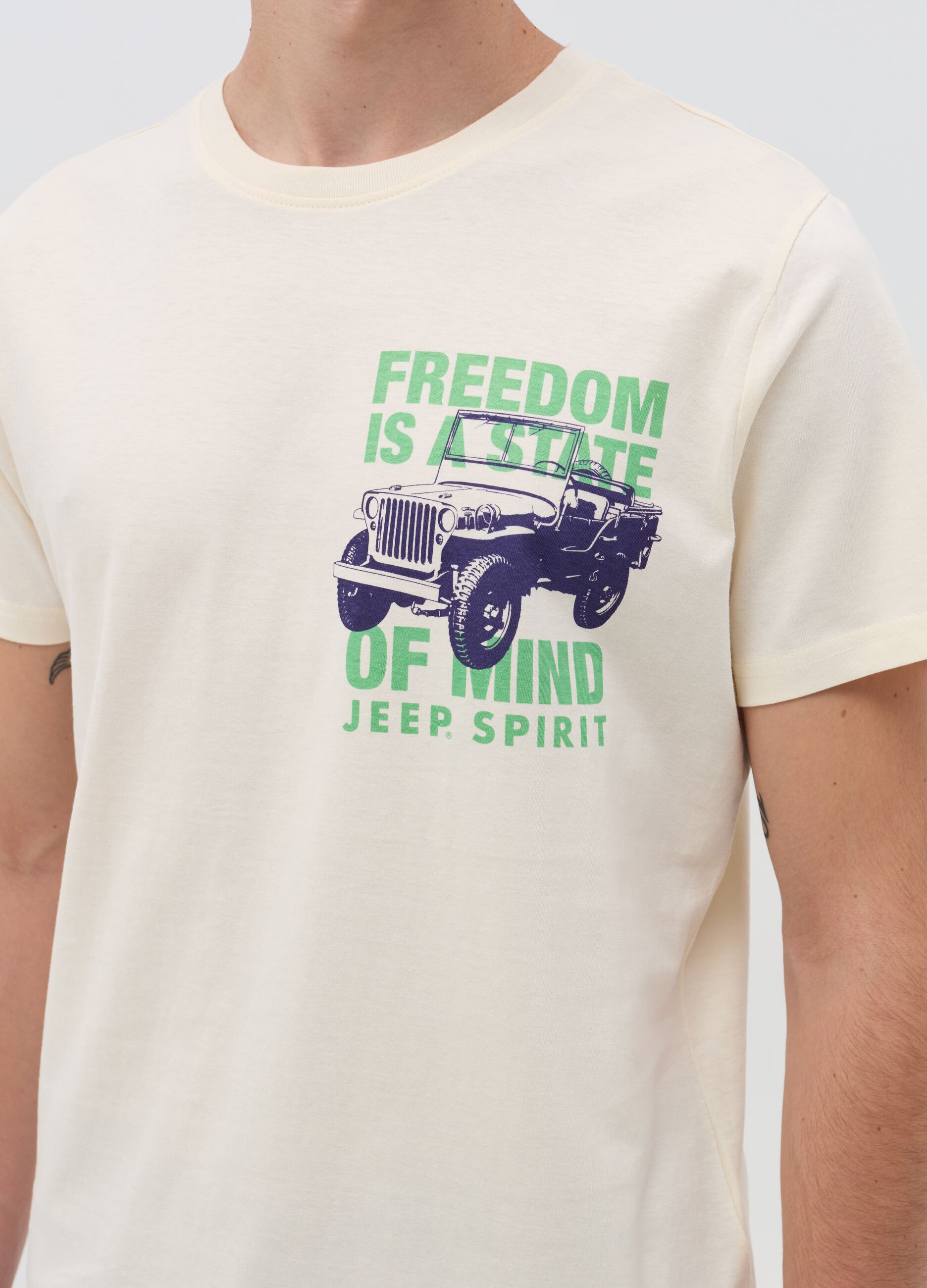 T-shirt con stampa Jeep Spirit