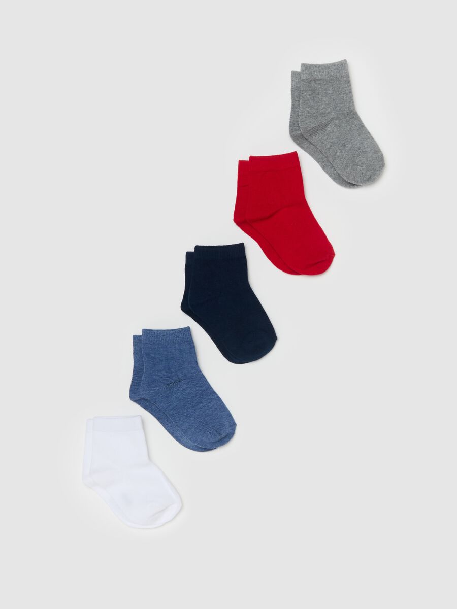 Five-pair pack short stretch socks_0