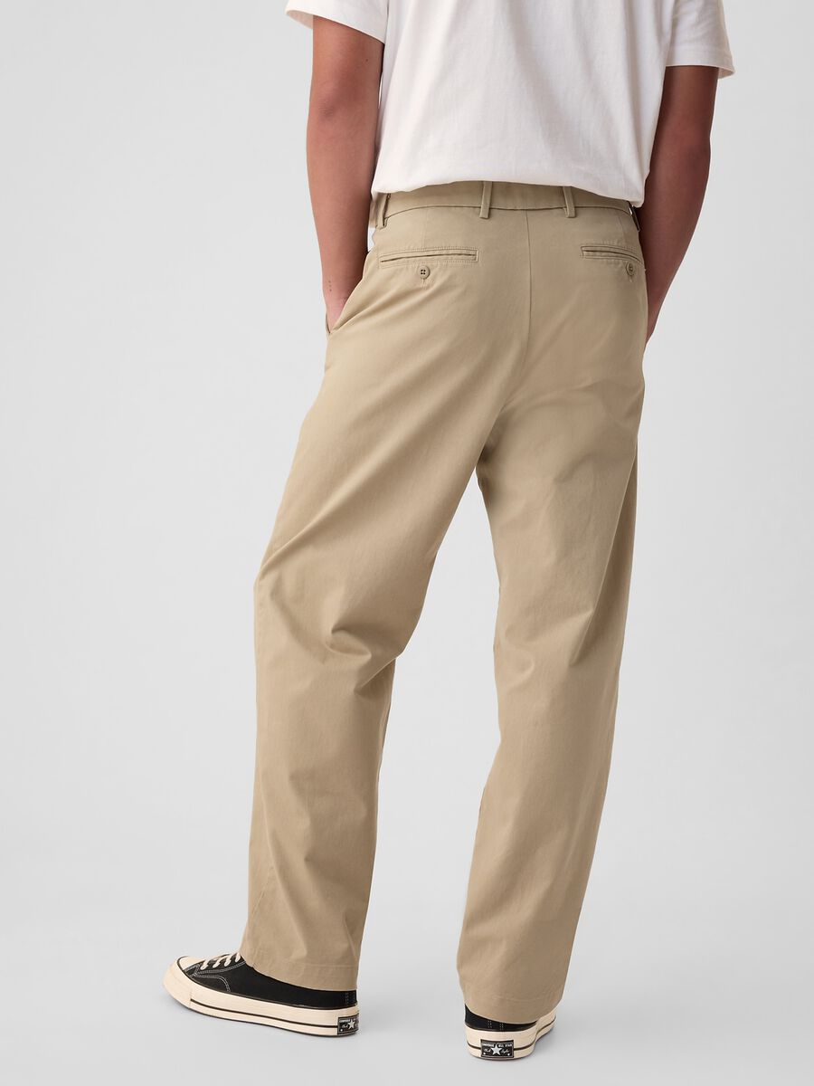 Baggy-fit trousers in stretch cotton_1