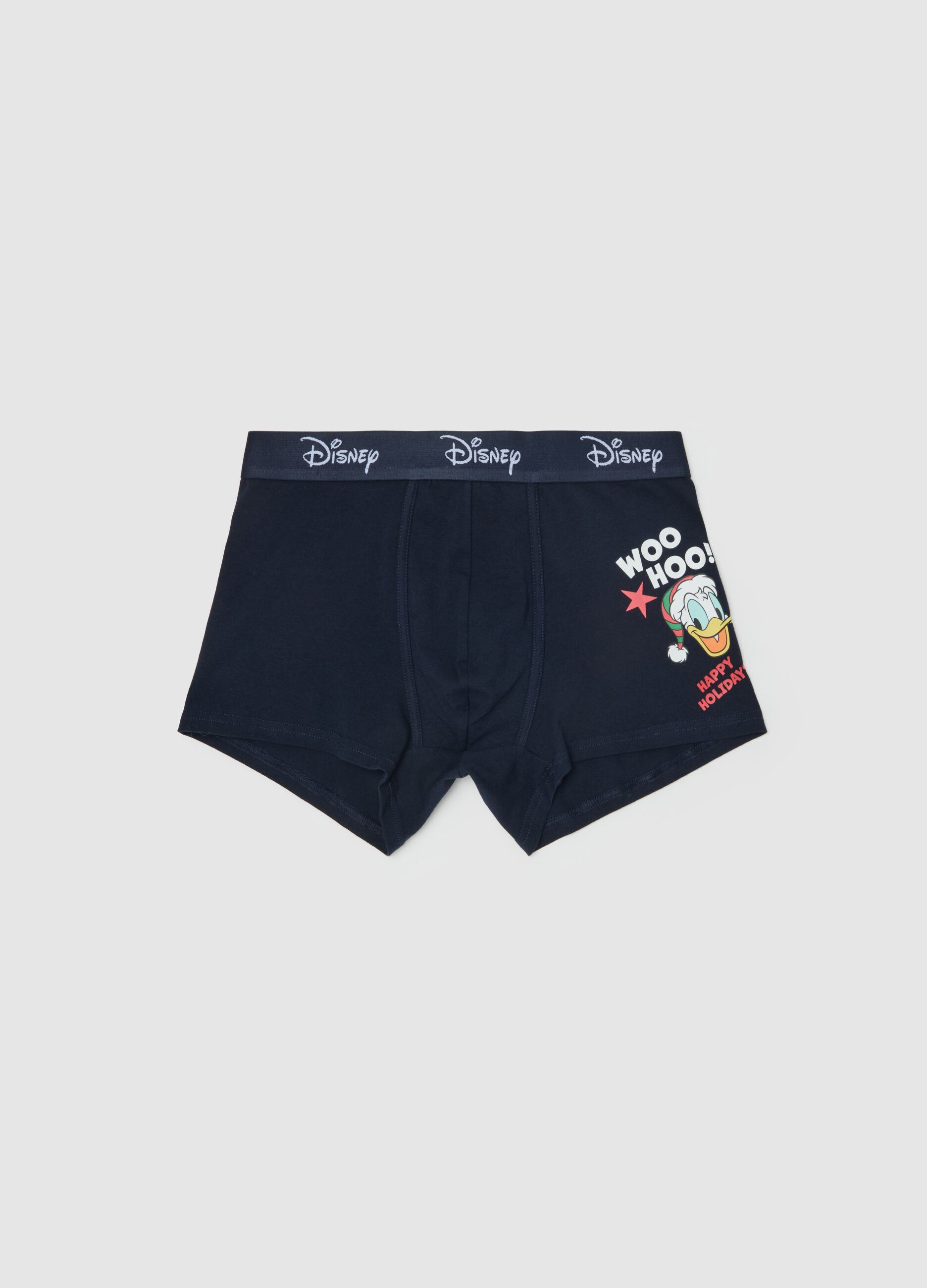 Boxer shorts with Christmas Donald Duck print