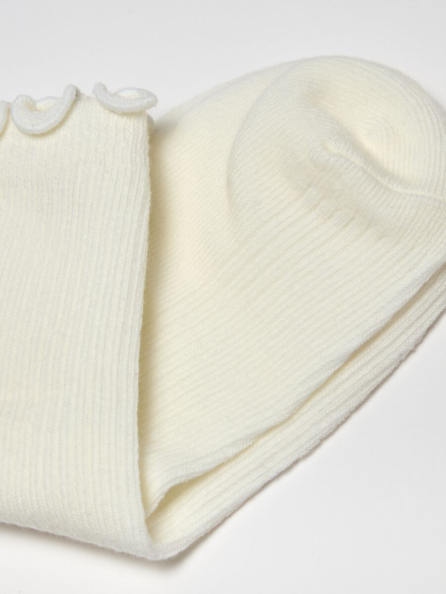 Three-pair pack short stretch ribbed socks_2