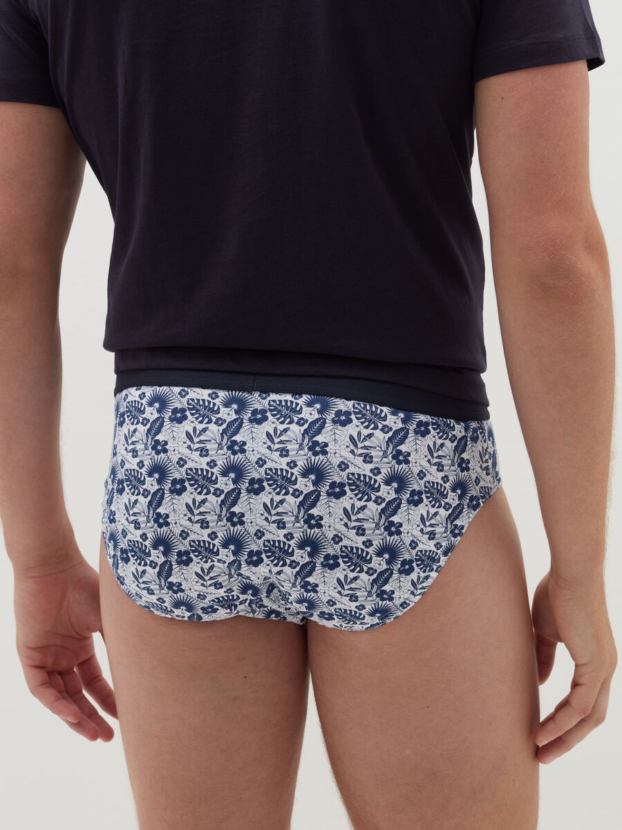 Five-pack briefs in organic cotton with print_2