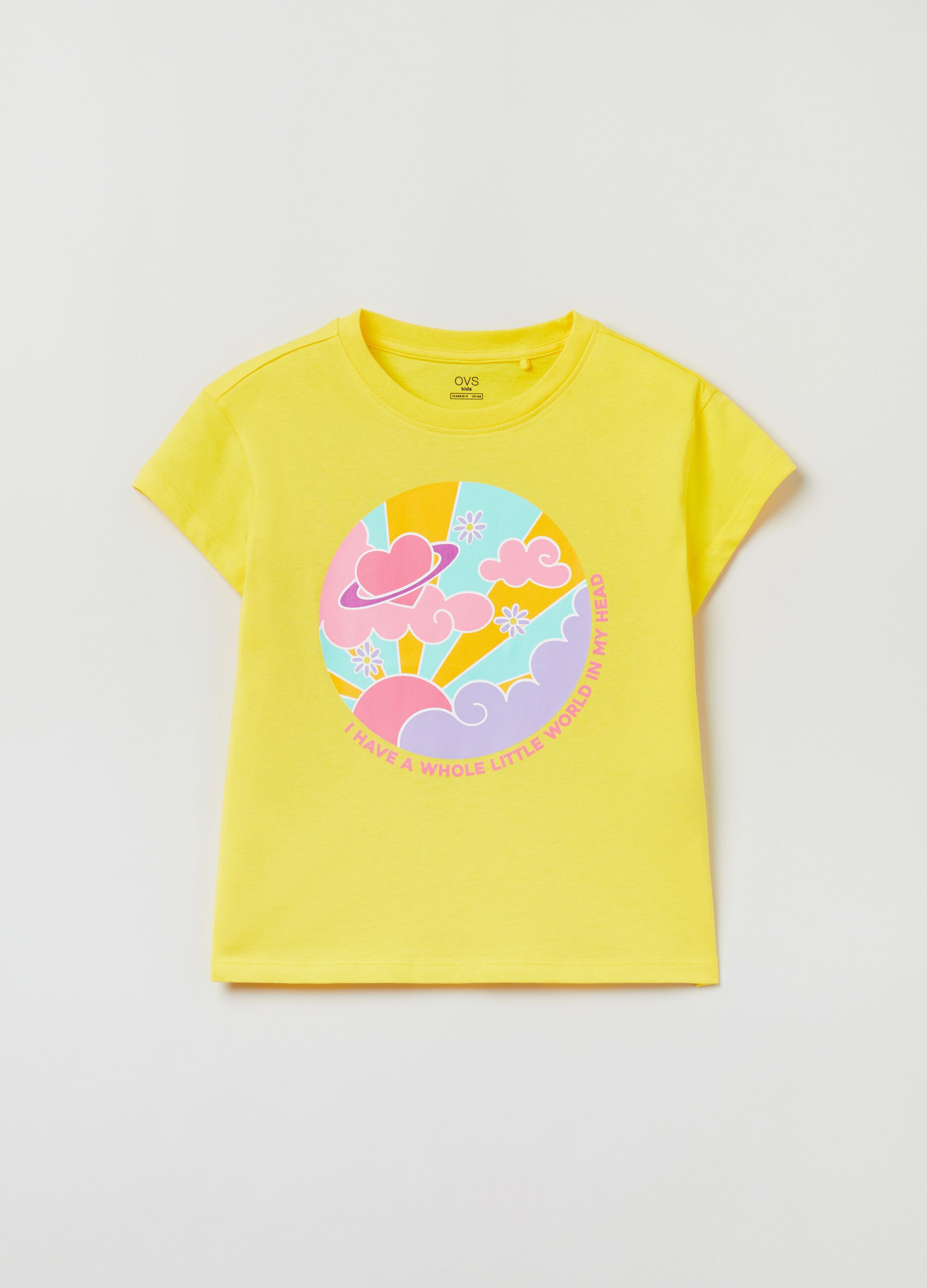 Printed cotton T-shirt