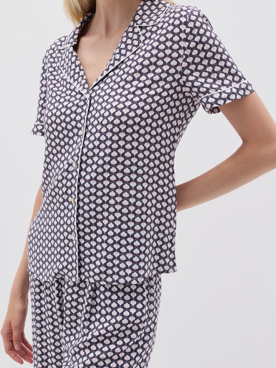 Pyjama top in viscose with print_3