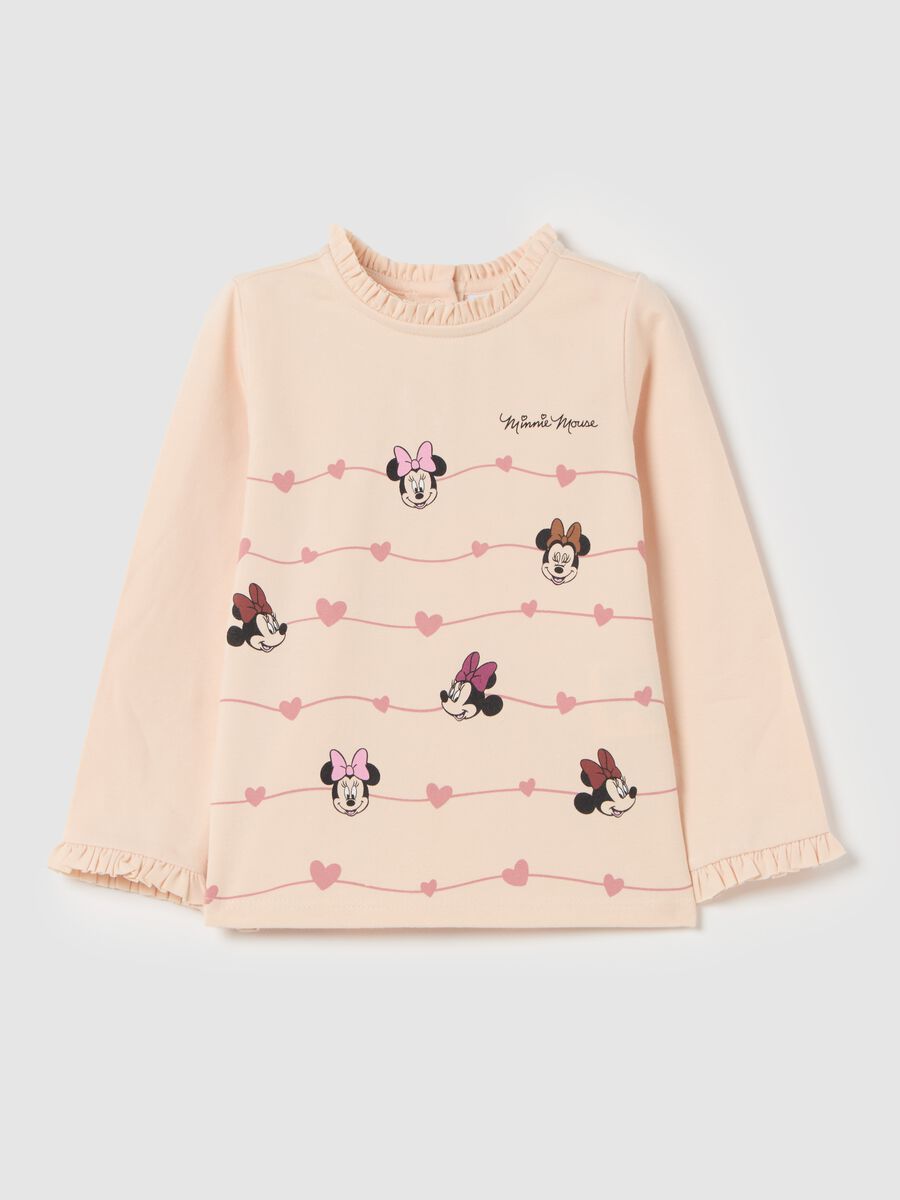 T-shirt in cotone bio con stampa Minnie_0