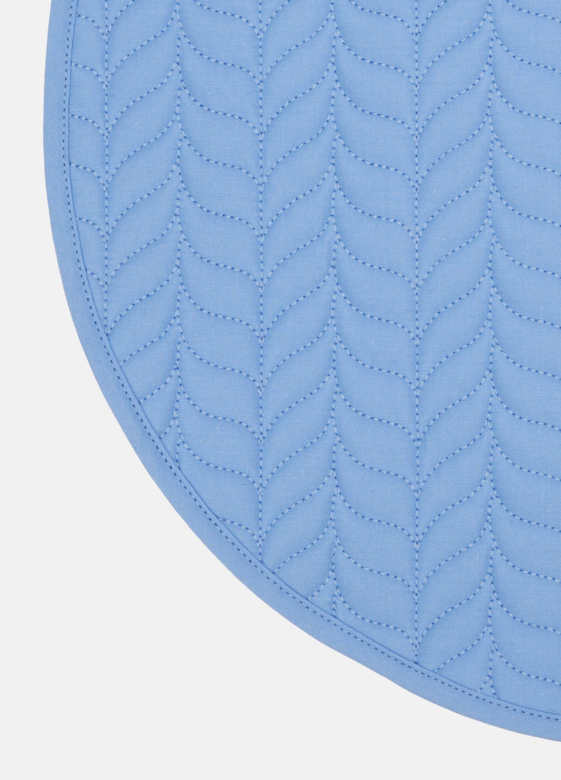 Round quilted breakfast table mat